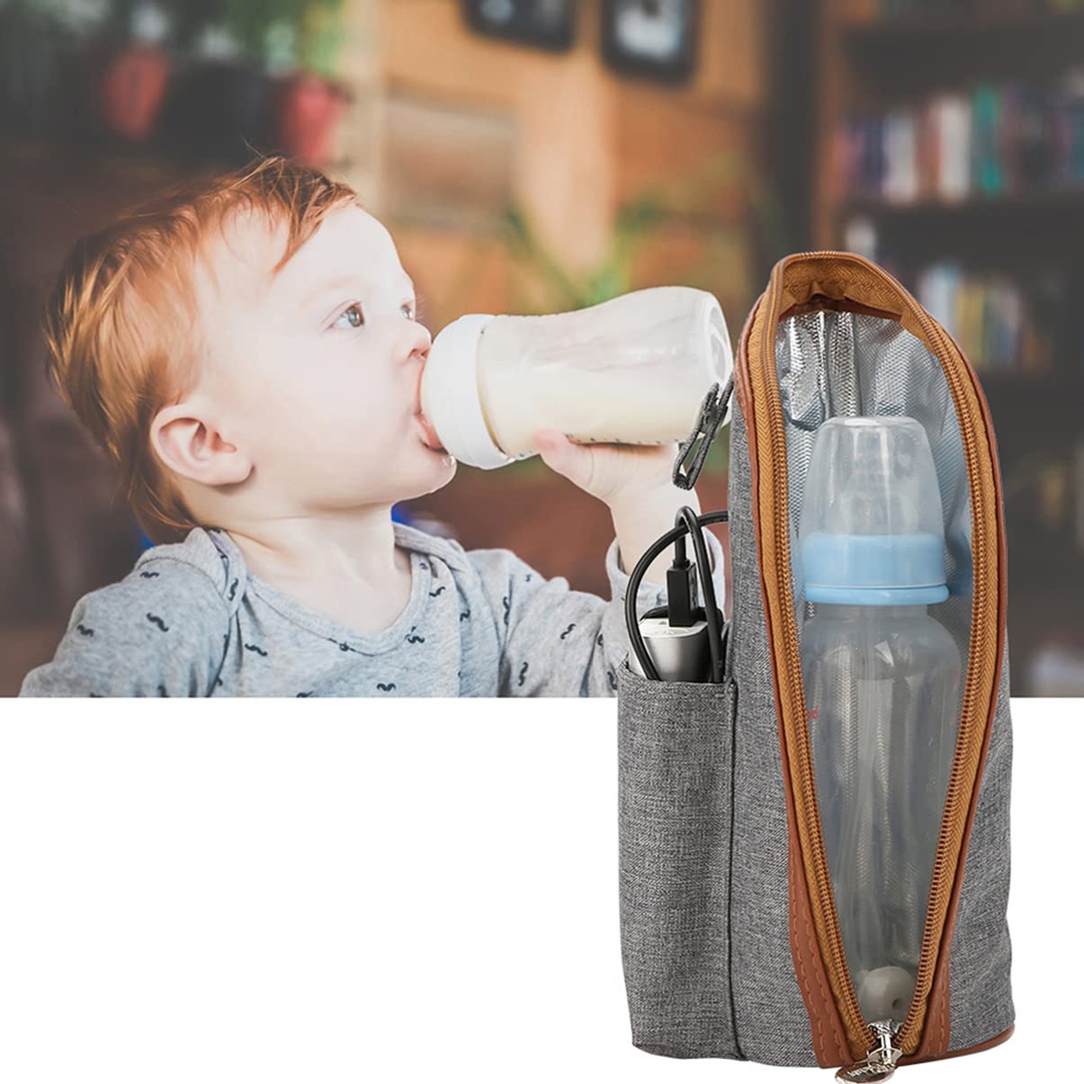 Toyvian 2ensembles Chauffe-biberon Usb Portable Avec Thermique Automatique Pour Voyage Maintien à Matériau De Accessoires Pratiques Pour Famille