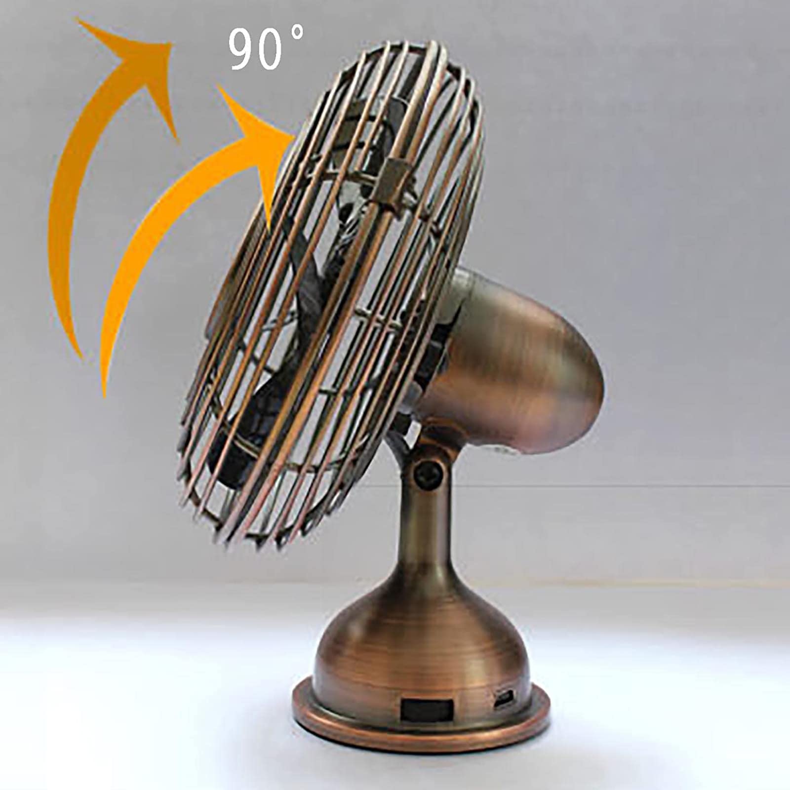 Przenośny wentylator stołowy, 12,7 cm mini wentylator USB, regulowany 90°, idealny do biura, domu, na kemping, do akademika, osobistej chłodnicy powietrza dla wygody w dowolnym miejscu