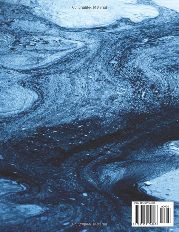 Cornell Notes Notebook: Cornell Note Taking System Notebook for students at School and university. Blue Iced Ocean premium cover. College Ruled Composition Paper - Image 2