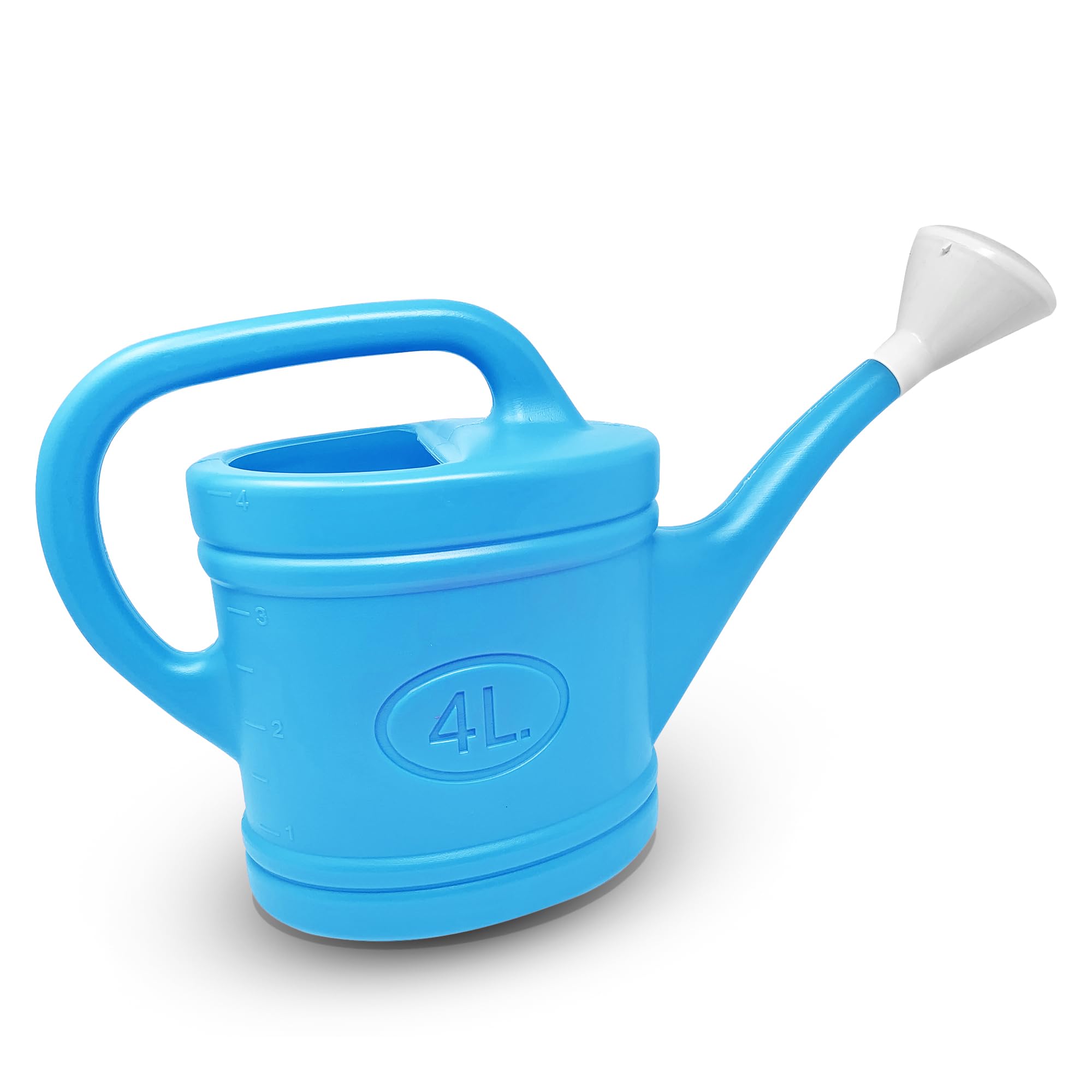 Plastific Turquoise 4L Watering Can With Long Spout For Indoor And Outdoor Plants Garden