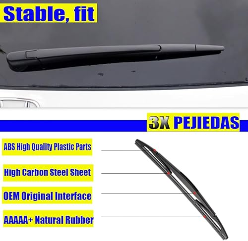 Miniatura 3 de 3 limpiaparabrisas para Lexus GX470 2003-2009, limpiaparabrisas delantero + limpiaparabrisas trasero, estilo original de equipo original (22 + 21 +
