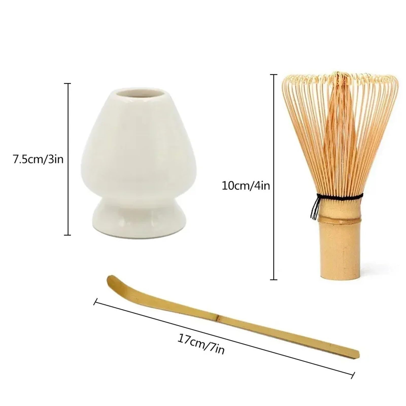 Batidor De Té Verde Matcha, Juego, Cuchara Honda Y Soporte, Accesorios For Te matcha kit(Black)