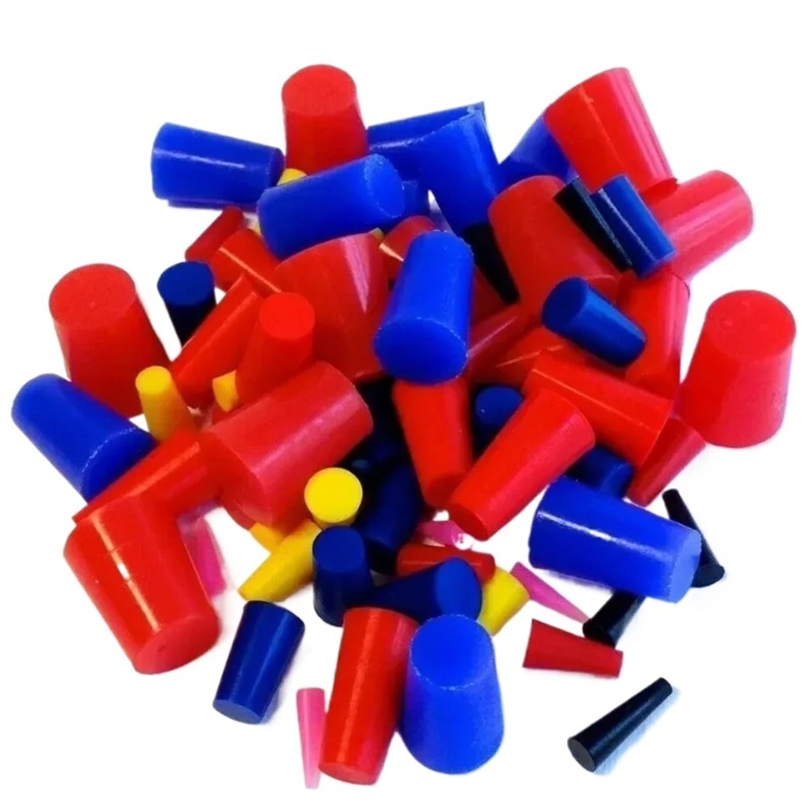 Xinglongs One Color Rubber End Caps 100Pcs Silicone Rubber Plug Assortment Set For Hole Plugs Sealing Tapered Stopper