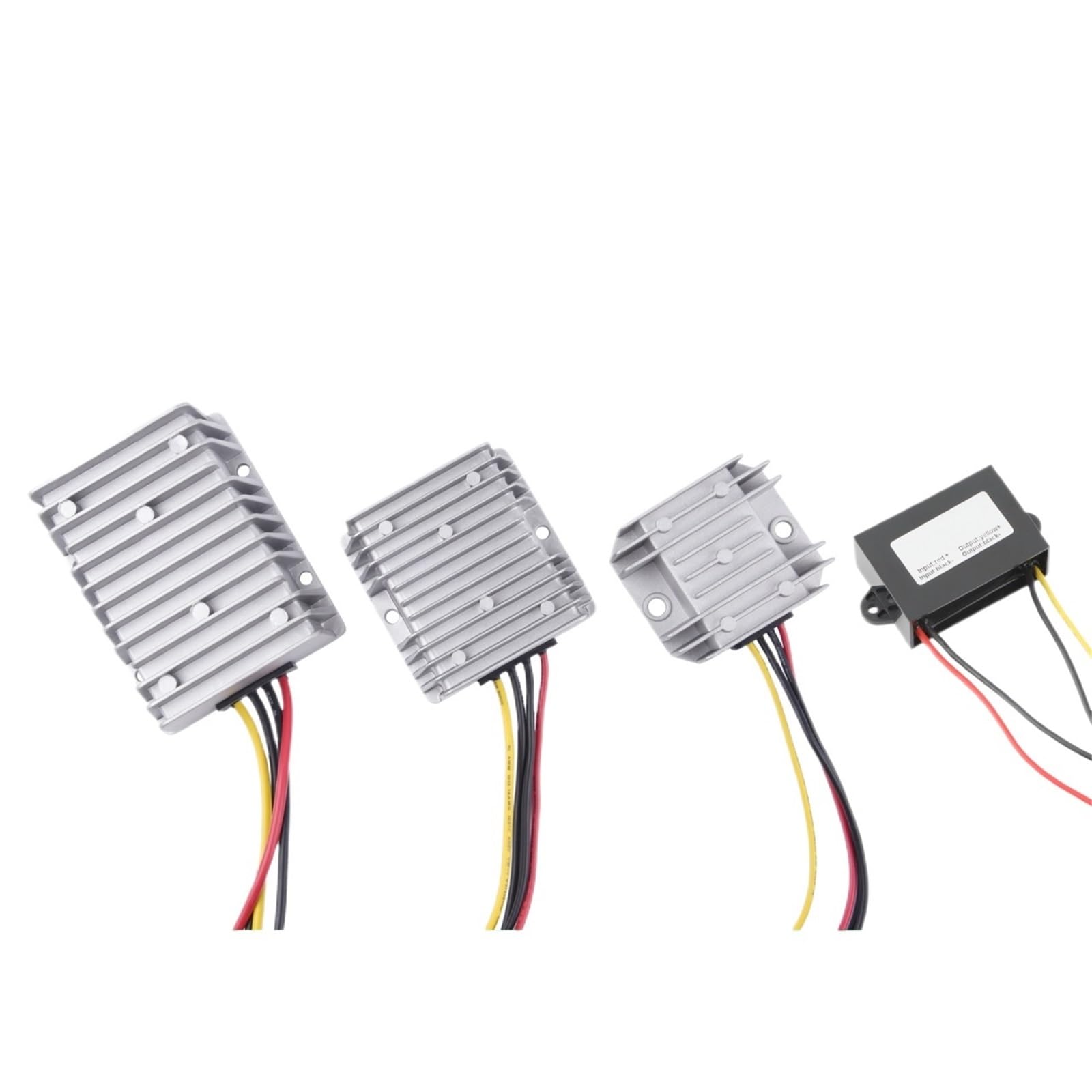 HSMQUBDBX 1pcs DC Power Converter DC 12V to 13.8V/15V Boost Regulator 3A 5A 10A 15A 20A 30A Automotive Step-Down Voltage Power Supply Module(3A Case,13.8V)