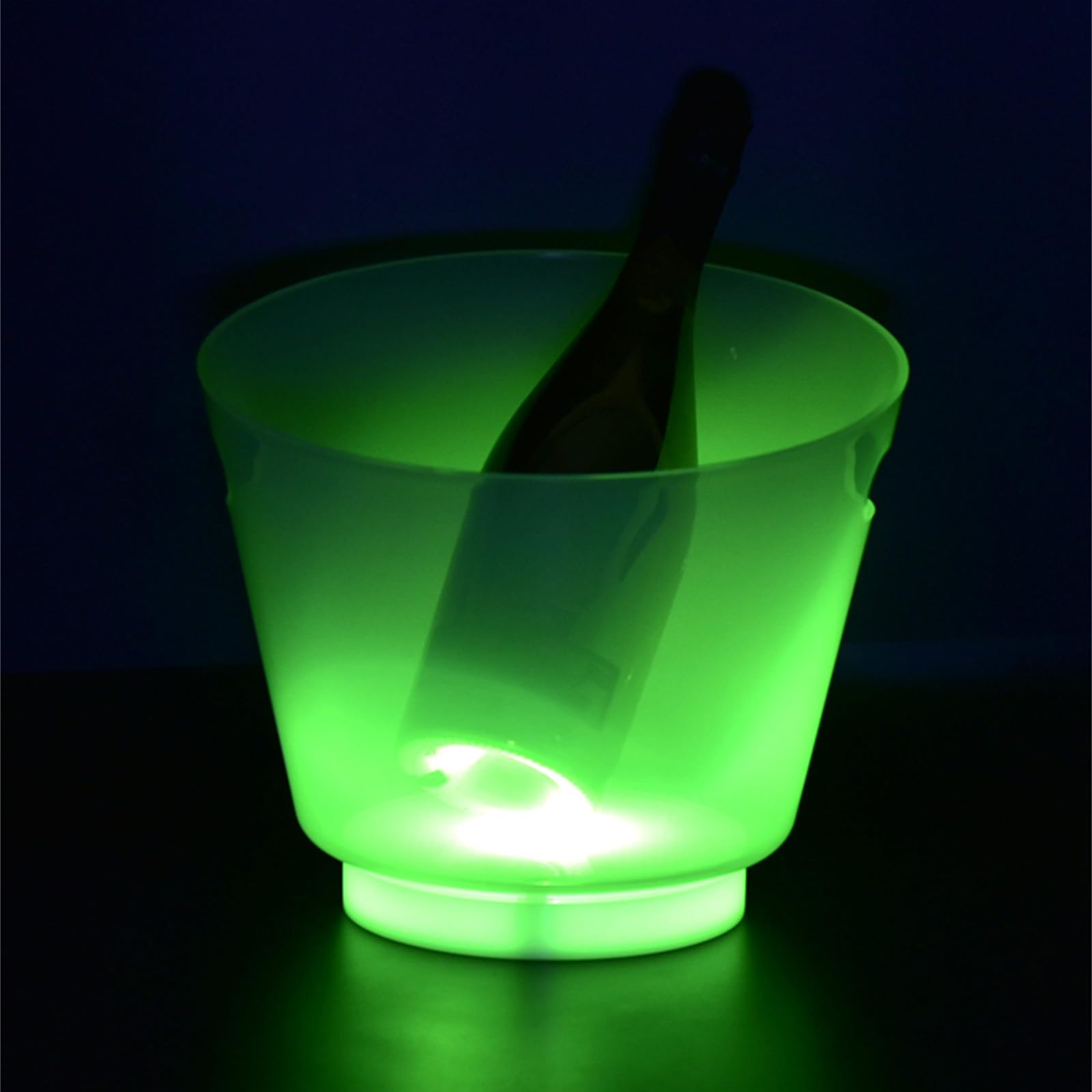 Enfriador de champán irrompible con luz Multicolor Construcción portátil Ideal para Bodas en la Playa Reuniones Enfriadores de champán Impermeables