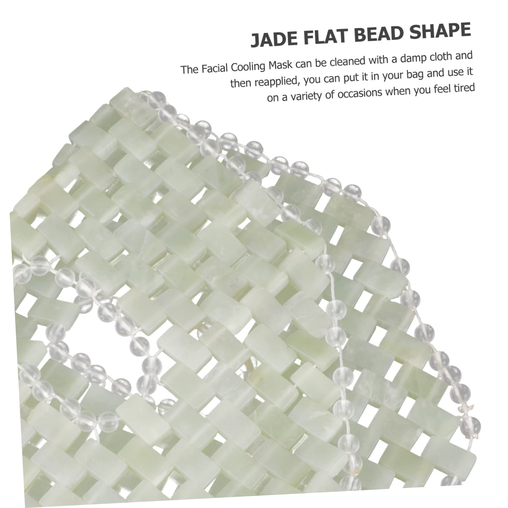 IWOWHERO Jade Mask for Facial Jade Beauty Mask Cooling Effect Pain Soothing for Eyes Home Massage Tool Present