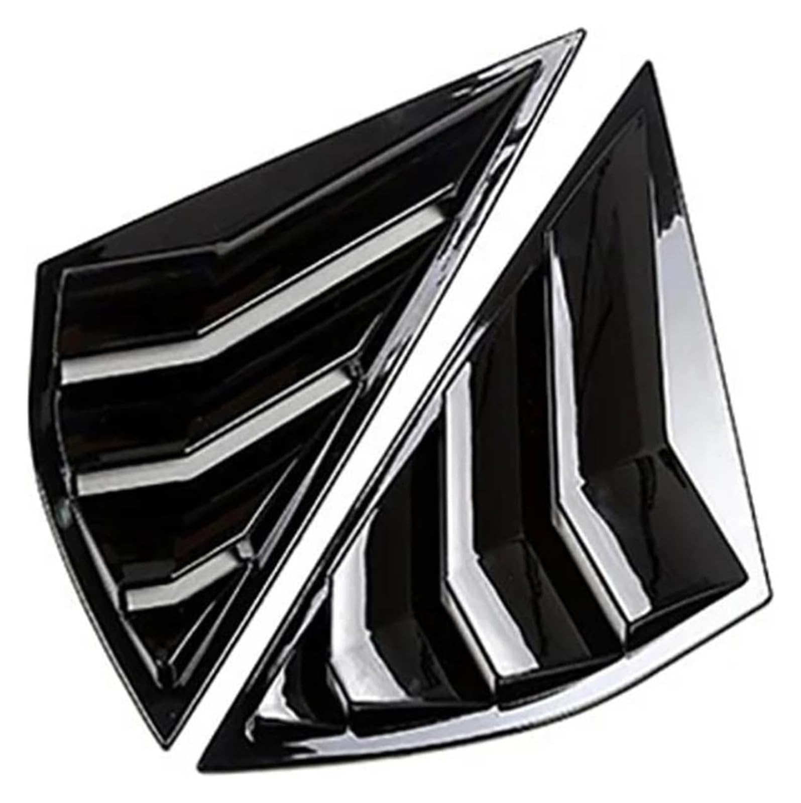 Rear Window Canards Canards 2Pcs Car Rear Side Window Scoop Louvers Cover