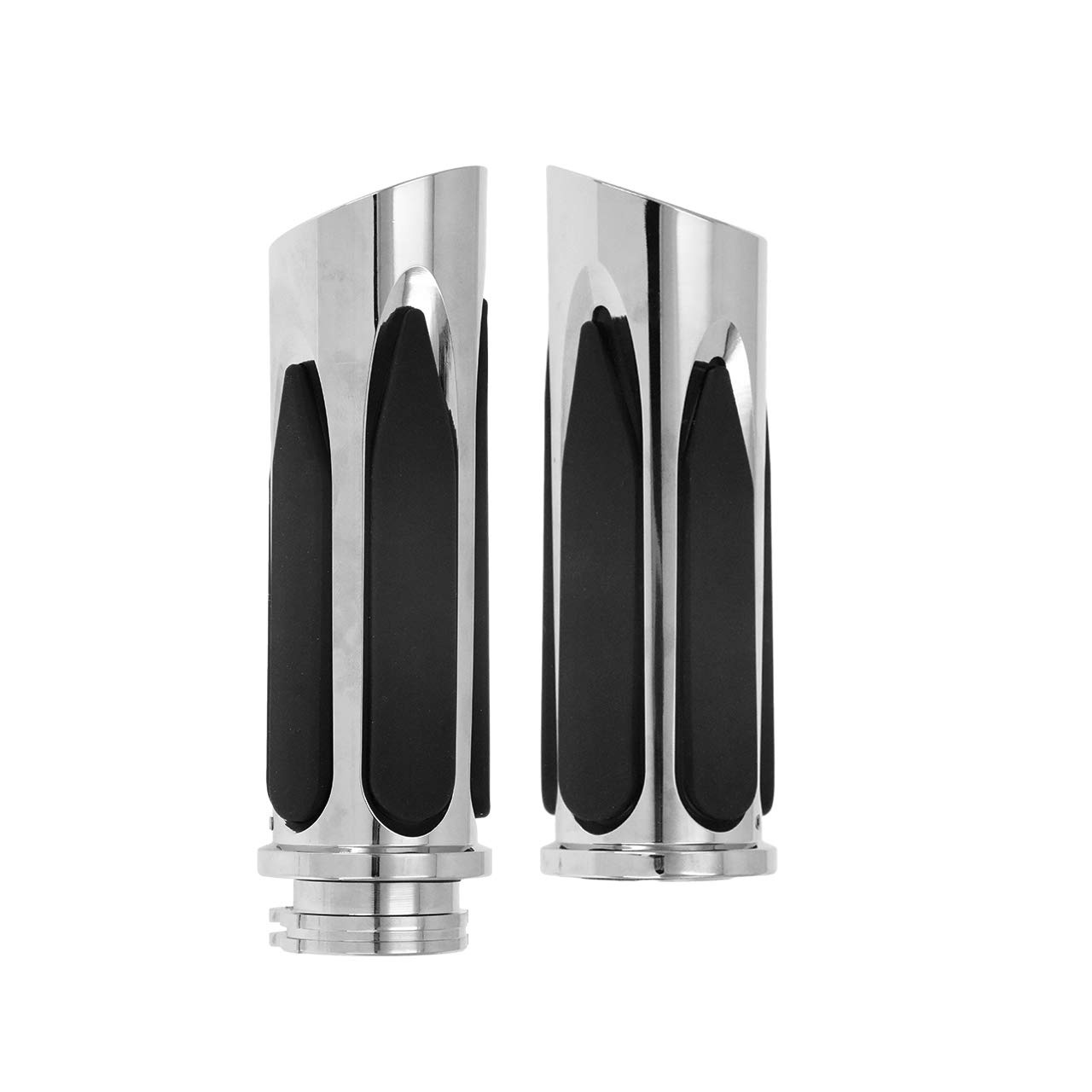 Manopole Soft Touch Manopole Da 1 Pollice per Moto Adatte per Harley Touring Sportster Dyna 883 1200 Softail Custom Chrome