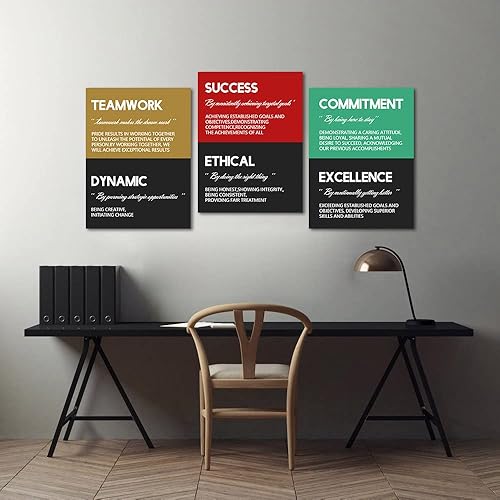 Miniatura 3 de Lienzo motivacional para pared, con citas inspiradoras de emprendedores, póster moderno de pintura al óleo para sala de estar, decoración clásica de