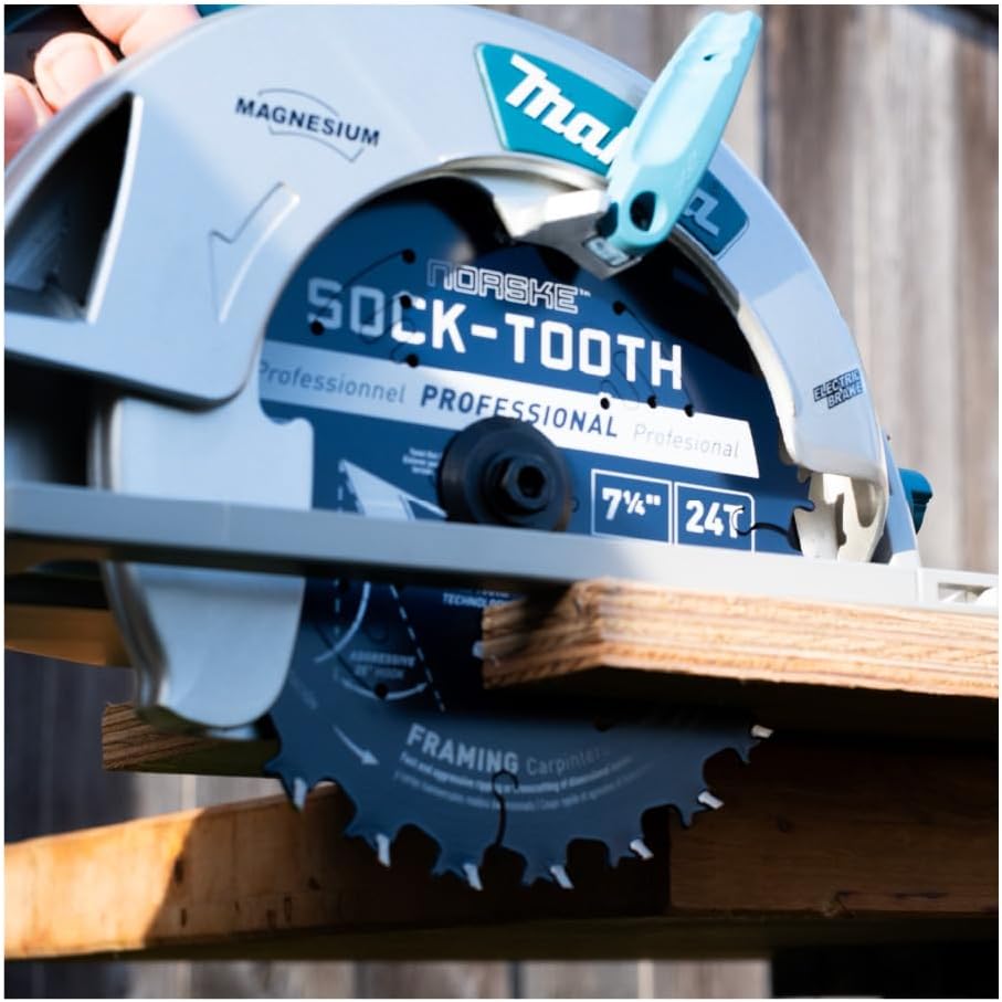Miniatura 5 de Norske Herramientas NCSBS417 8-14 pulgadas 40T Socktooth Circular Acabado Hoja de Sierra 58 pulgadas Diámetro con Corte Láser Diamante Knockout