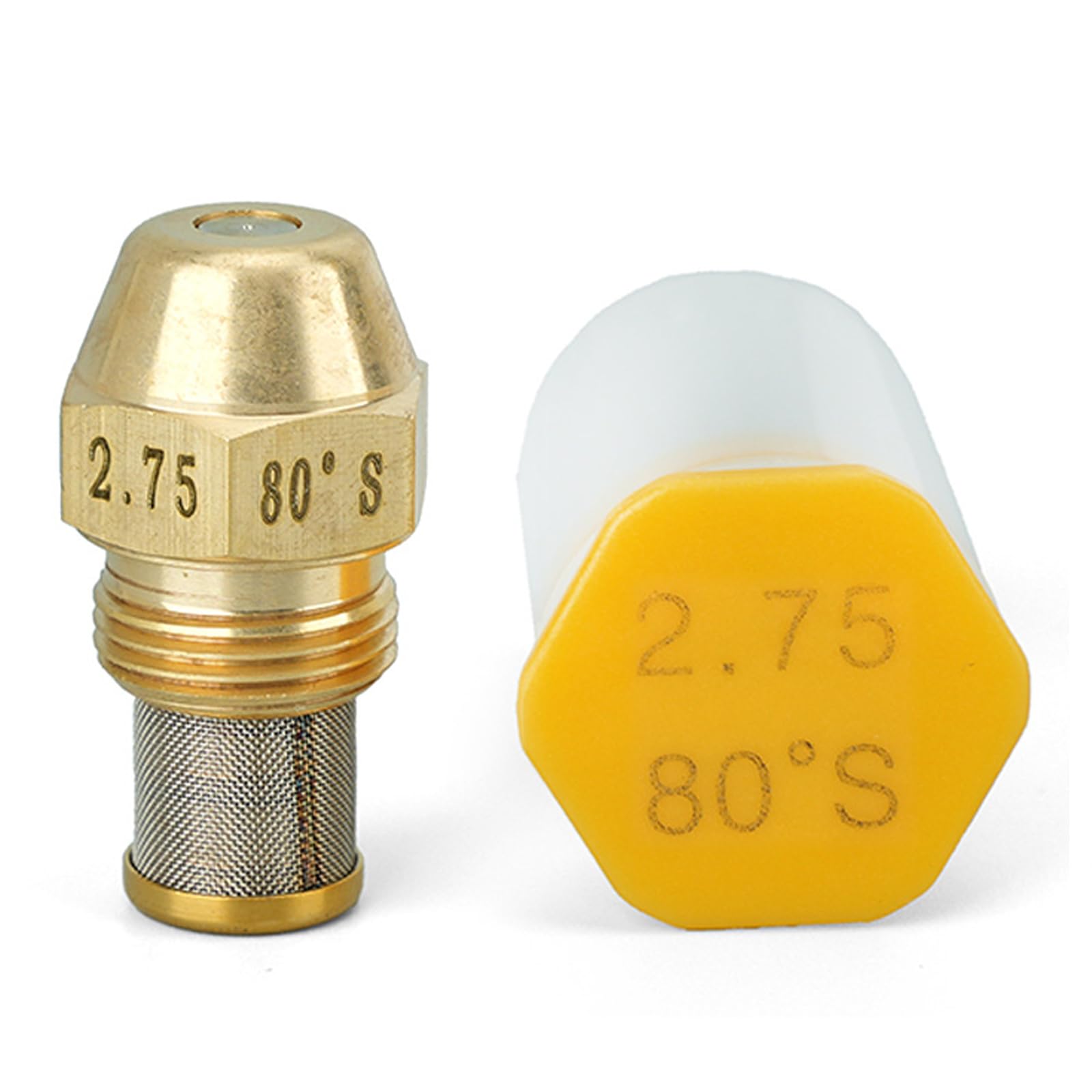 Efficiency 80 Degree Copper Oil Burners Nozzle Equipped with Stainless Steel Filter for Enhancing Combustion Efficiency Industrial Oven Stove Tip
