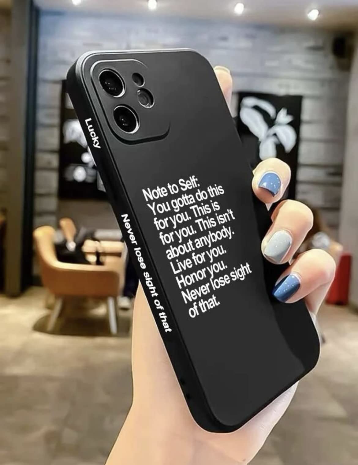 Ohemaa's Shopp Motivational iPhone 14 Pro Phone Case, iPhone Case, iPhone 14 Pro, Encouraging Phone Case, Encouraging Gift, Motivational Gift Black