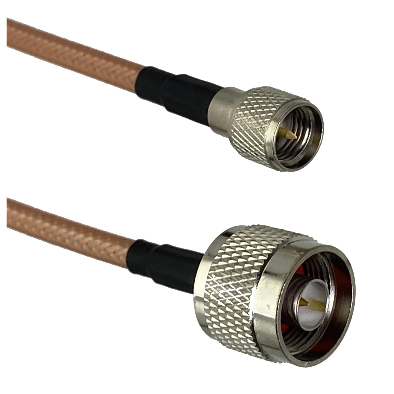 1 Pz 50 CM-10 M RG142 Mini UHF Spina Maschio A N Connettore Dritto RF Jumper Cavo A Treccia(10M)