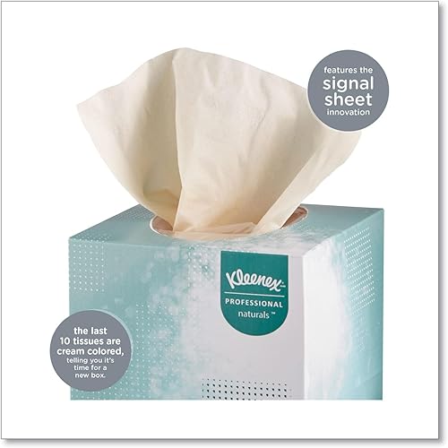 Miniatura 4 de Kleenex 21272BX Naturals - Pañuelo facial, 2 capas, blanco, 95 hojas (1 caja)