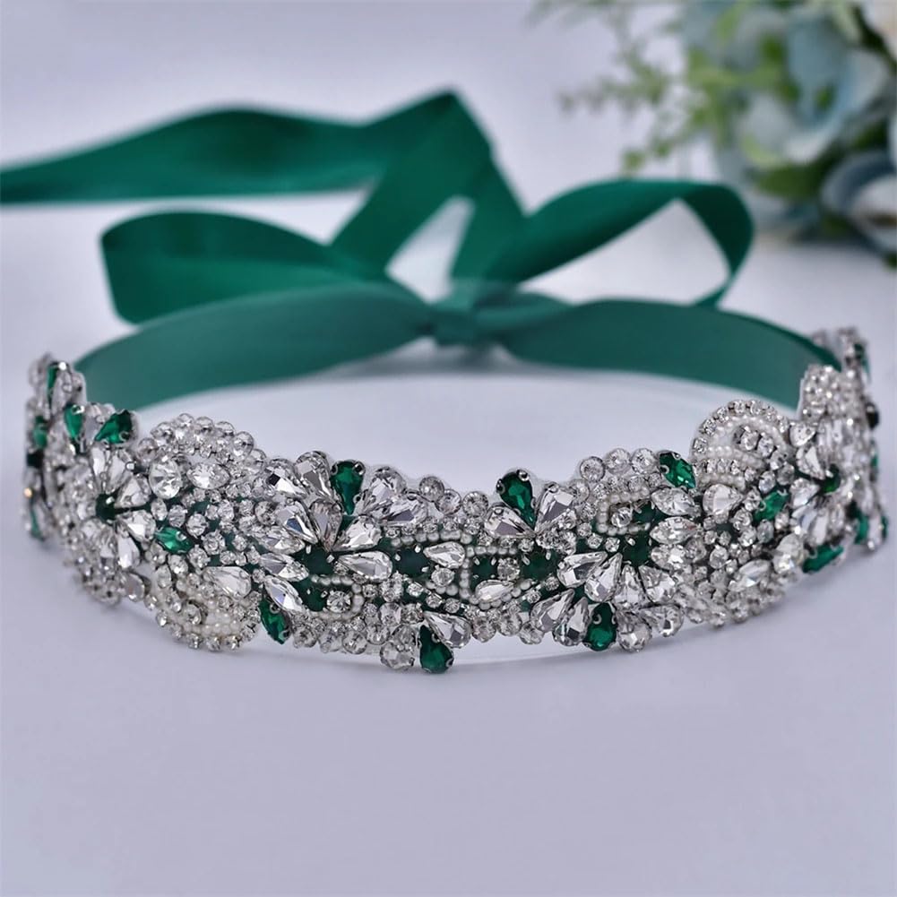 Cinturón de novia con diamantes de imitación para accesorios de boda, cinturón de vestir para mujer