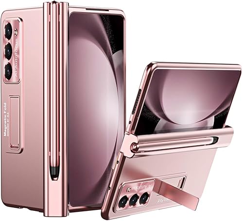 Miimall Funda para Samsung Galaxy Z Fold 5 con S Pen, Fold 5 Pen con soporte para bolígrafo + película de lente + película protectora de pantalla