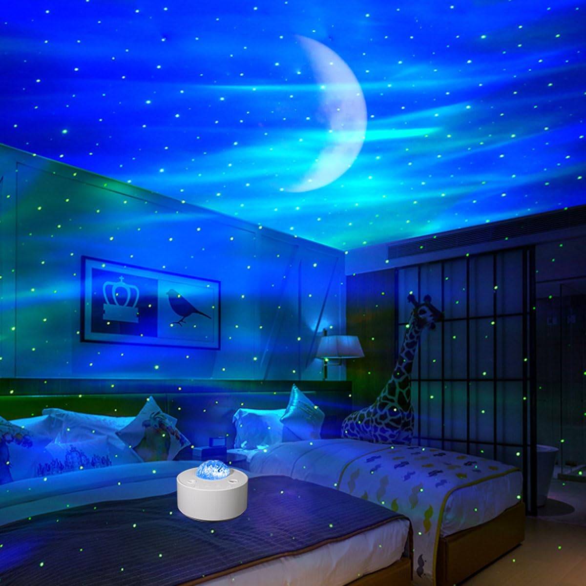 Proiettore Star Galaxy, aurora boreale RGB con altoparlante Bluetooth, telecomando timer, luce notturna USB per decorazione della stanza, regalo per feste in casa
