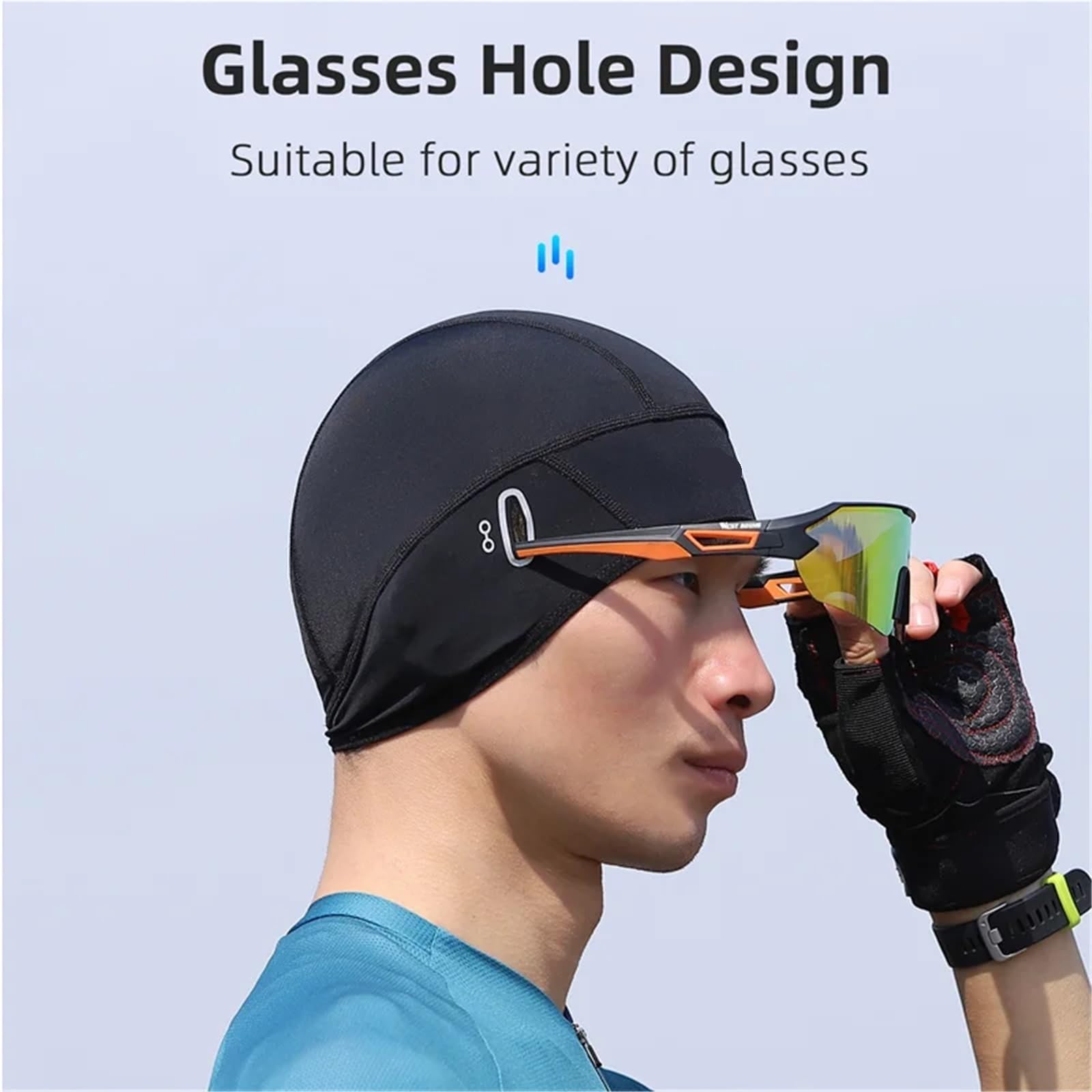 2 uds gorra de ciclismo máscara sombrero bicicleta Casco Bicicleta carretera sombreros para Ciclismo