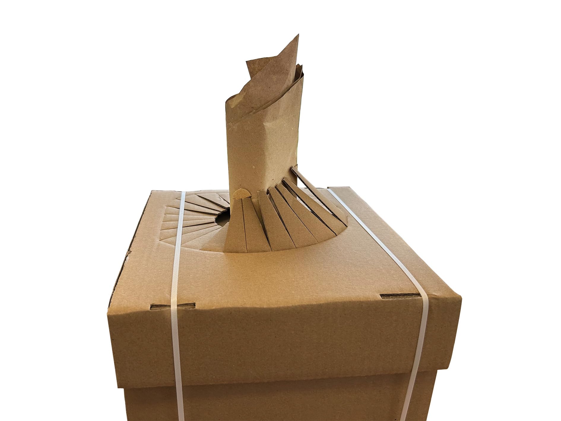 Papel de relleno, cartón dispensador de 450 m, 100 % reciclable, papel acolchado respetuoso con el medio ambiente, papel de relleno