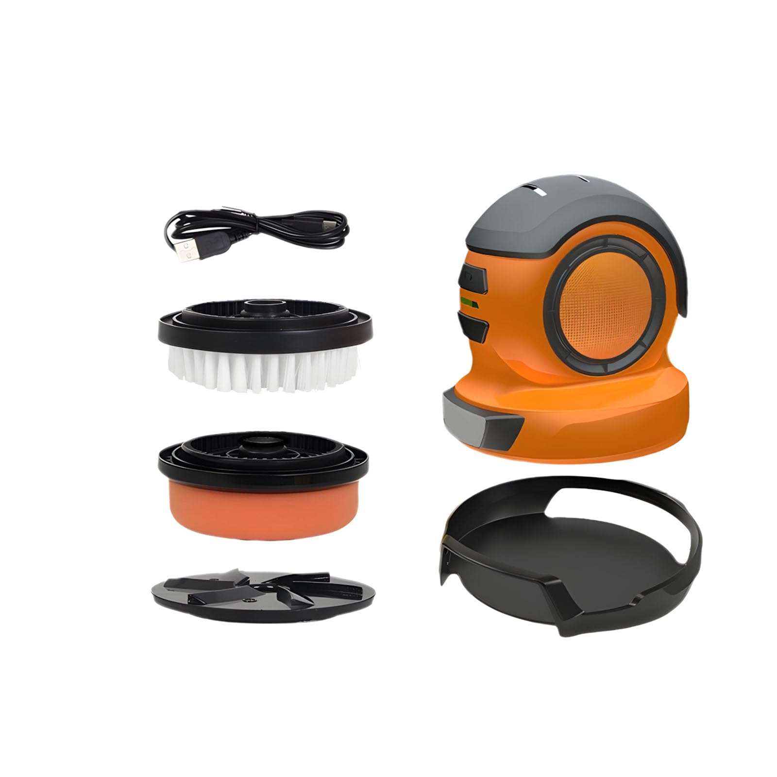 Raschietto per ghiaccio elettrico per parabrezza auto, con spazzola a setole morbide e lucidante per cera, strumento di manutenzione invernale, 500 g, ABS opaco, raschietto per ghiaccio elettrico