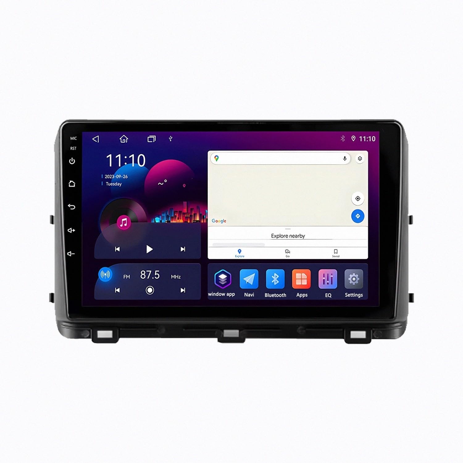 Schermo Auto con Carplay Wireless e Android Auto per Hyundai Classic Santa Fe 2000-2004 Car Radio con Wifi, Gps Navi, Schermo Bluetooth, with Mirror, 8 Nucleo 4G+64G