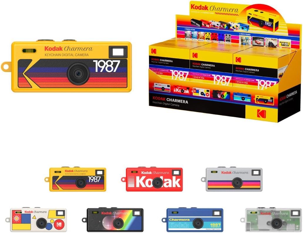 Kodak Charmera Key Chain Digital Camera (Random Style Blind Box) with 32 GB Micro SDHC Card and Reader, Memory Card Wallet Bundle - 5