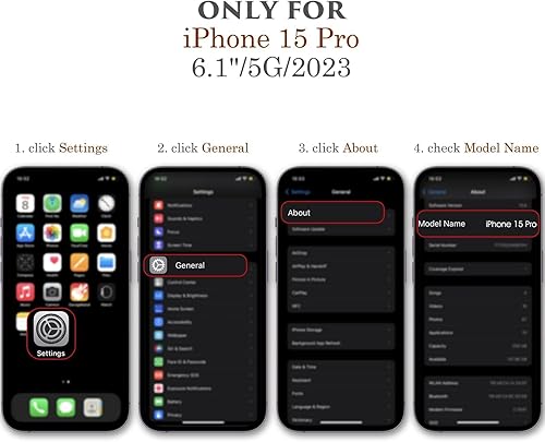 Miniatura 6 de LOHASIC Funda tipo cartera para iPhone 15 Pro, funda para teléfono con 5 tarjeteros para hombres y mujeres, ranura de crédito de piel sintética de