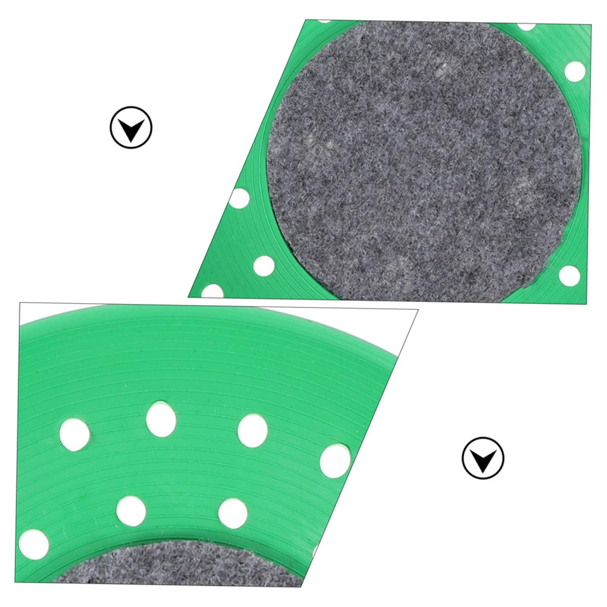 Ciotole per Nidificazione di Piccioni in Plastica Verde 5 Pezzi Nidi Resistente e Stabile per Allevamento e Riposo in Gabbia per Uccelli