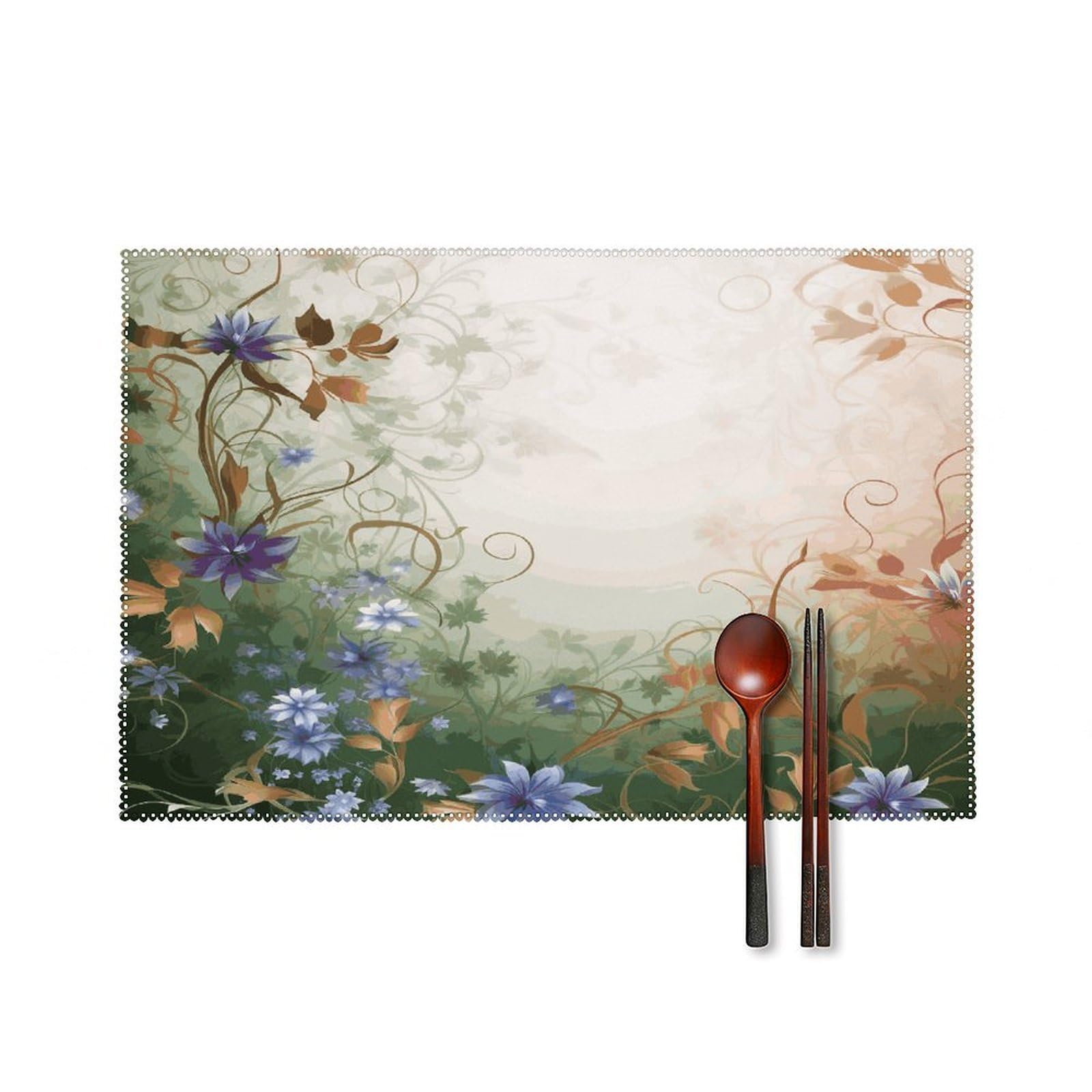 Fodpand Style Floral Swirls Ivy Placemats Set Of 4 Place Mats Table Mats