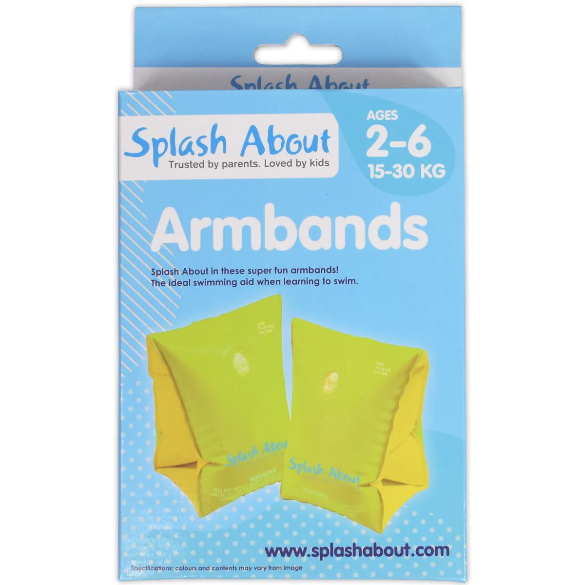 Splash About Arm Bands (Yellow, 2-6 Years) - Image 3