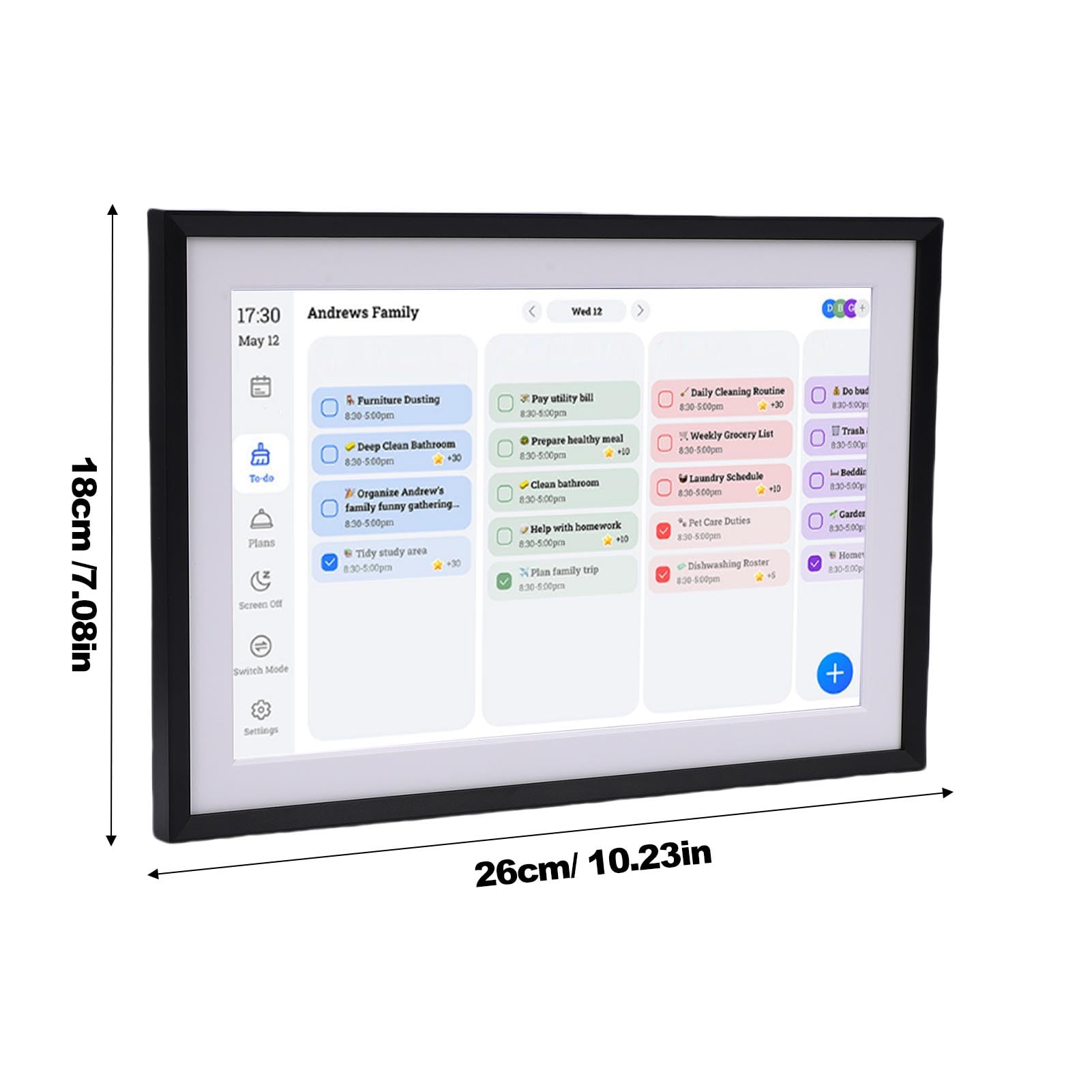Yanmis 10.1In Smart Digital Calendar & Chore Chart, 1 32G Smart