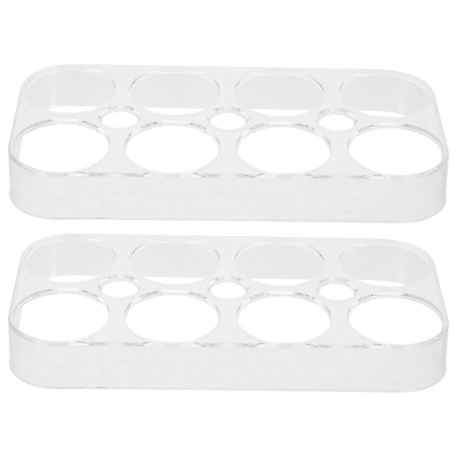 Veemoon Hueveras De Refrigerador 2pcs Organizador De Almacenamiento De Bandeja Práctica Con 8 Compartimentos Para Nevera Contenedor De Compacto y Eficiente