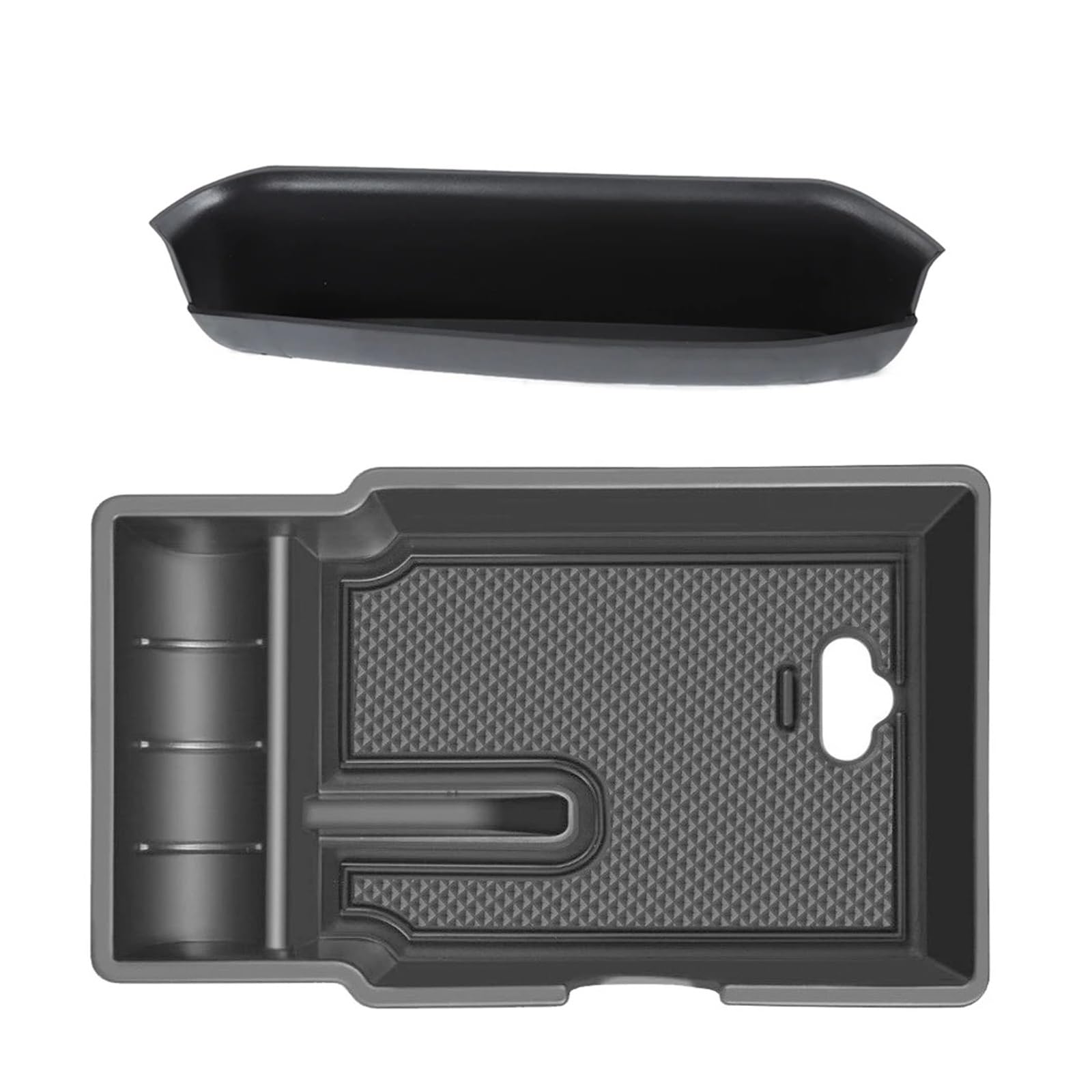 ESPYN Armrest Storage Box Handle Organizer For Jeep For Renegade 2015-2023 Center Console Container Stowing Tidying Universal Interior Accessories(2 Piece Set)
