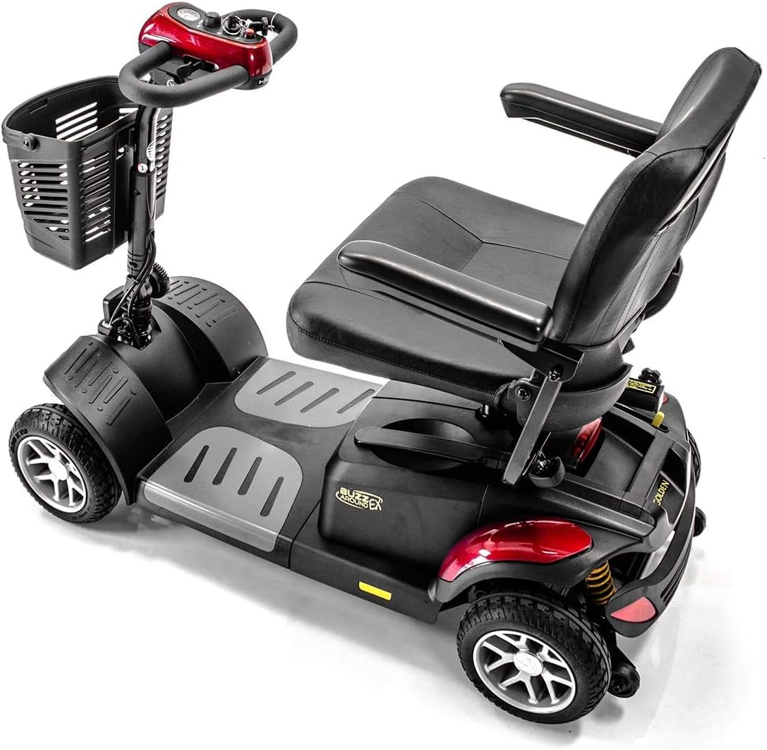 BUZZAROUND EX Extreme 4-Wheel Travel Scooter, rear view