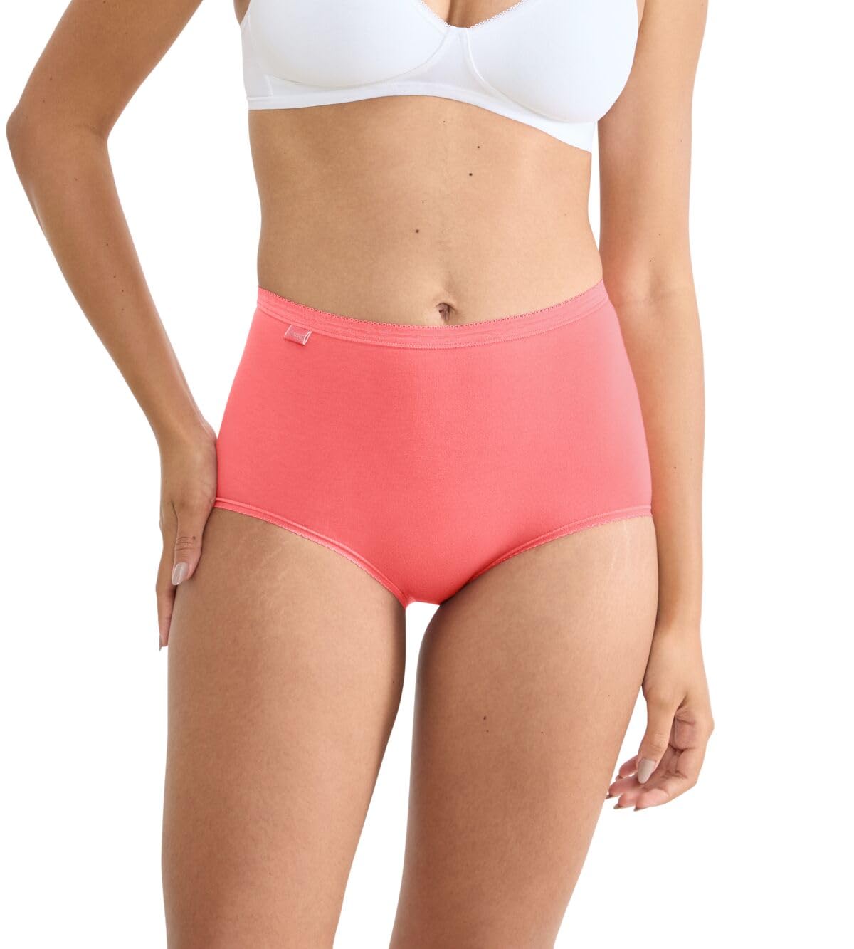 Sloggi Women's Basic+ Maxi C4P Briefs, Red-Dark Combination, 52 (Pack of 4)