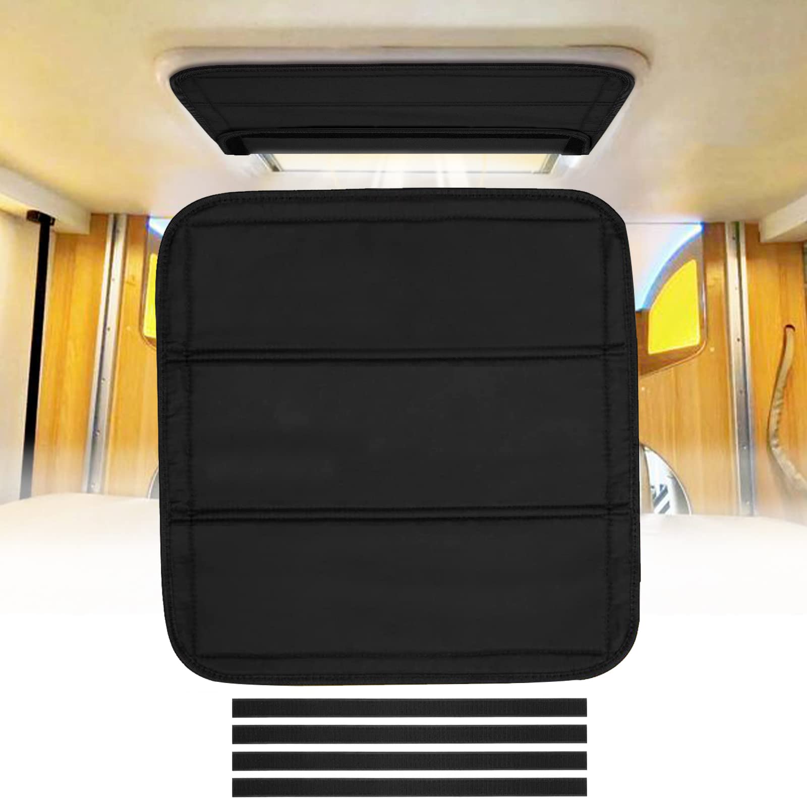 Kogedss One Color Rv Vents Skylight Insulator Cover Waterproof Blackout Covers, For Campers Travel Trailers Foldable Sun Shade 41Cm X 41Cm