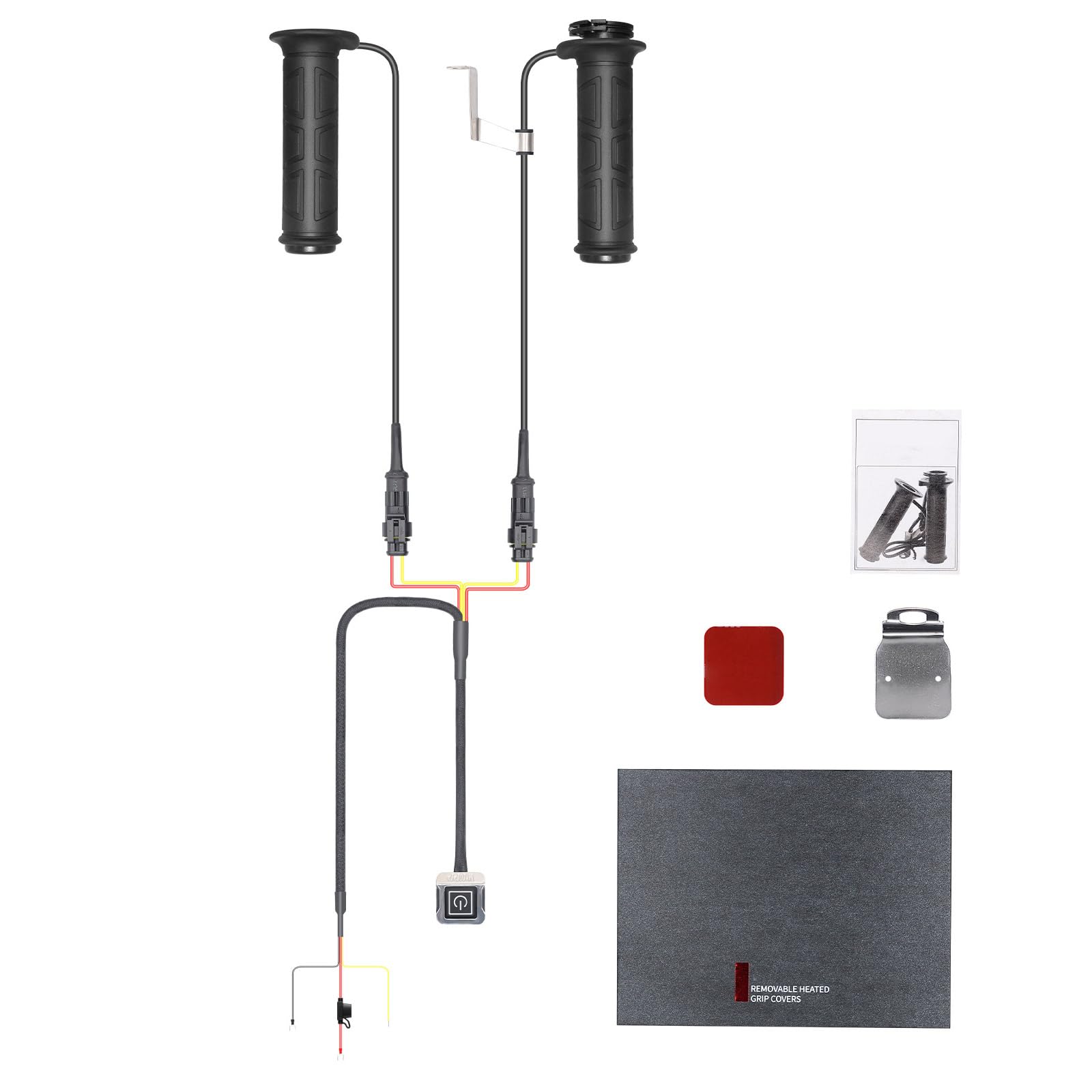 Manopole riscaldate per manubrio moto, 5+1 marce, interruttori in alluminio, riscaldamento a memoria, per climi freddi, inverno, equitazione, comfort, guida invernale essenziale