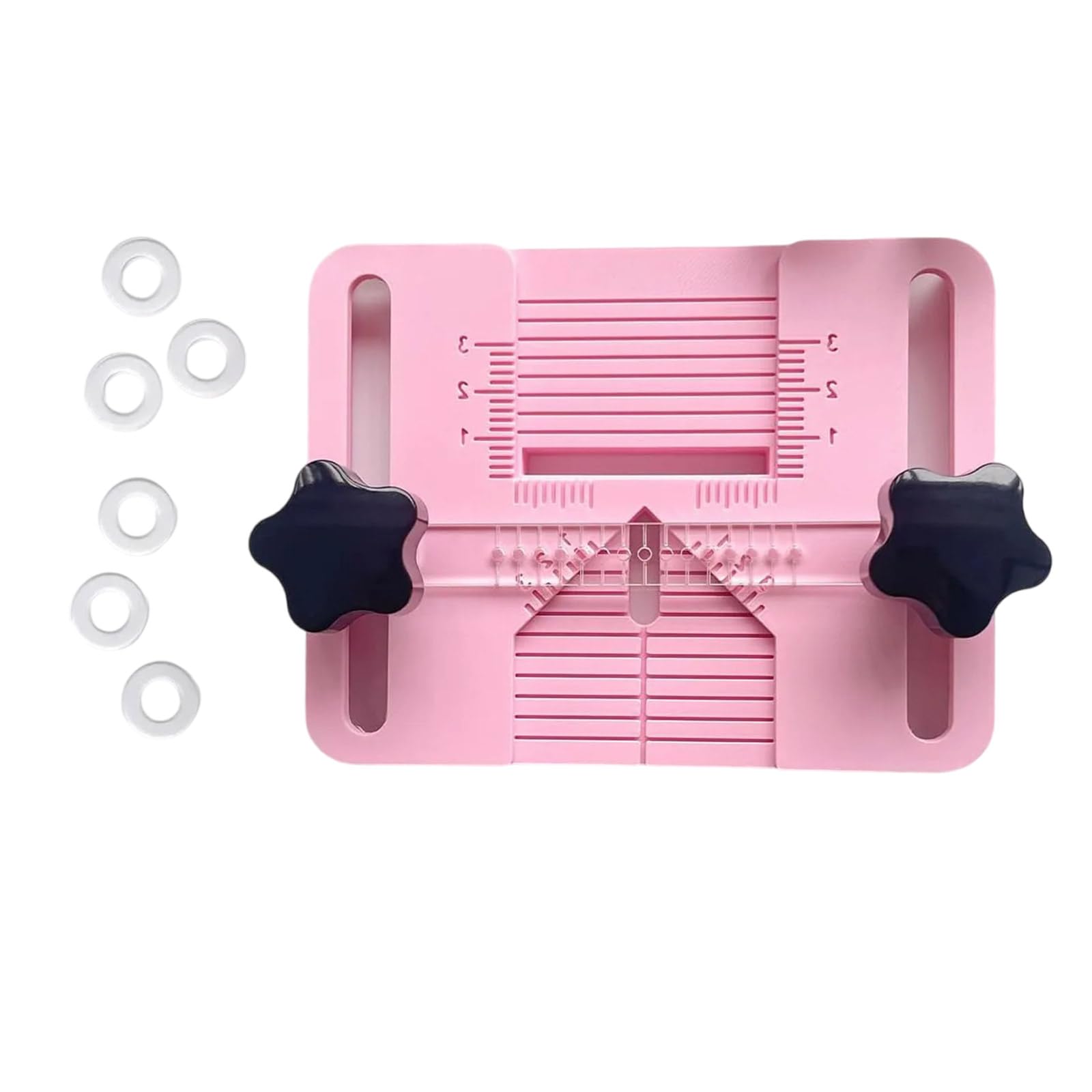 HDOYTXXM Earring Drilling Template with Measurement Lines for Accurate Centering on Symmetrical or Irregular Shapes Earring Drill Tool
