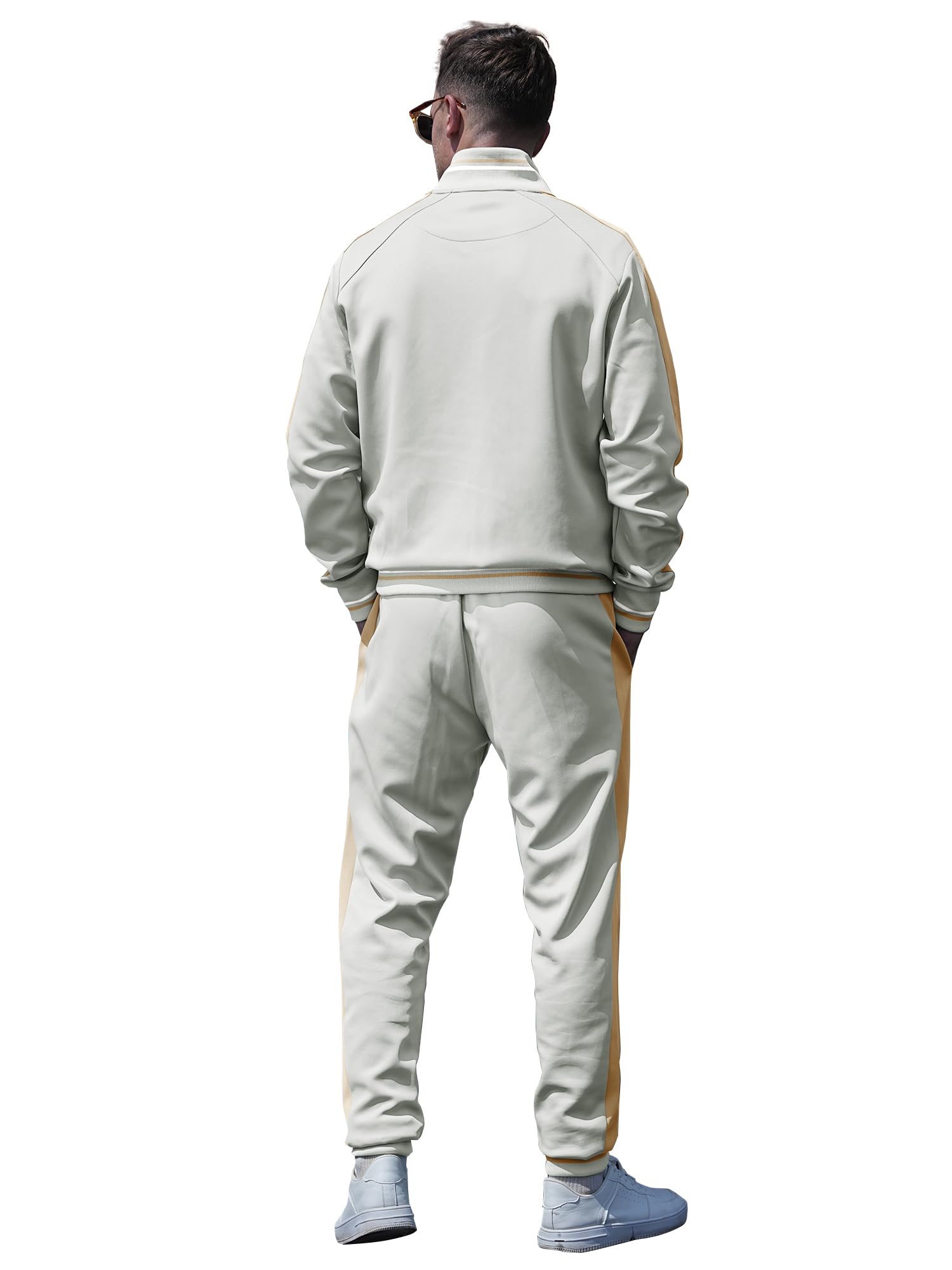 Survêtements décontractés à manches longues - Survêtements de jogging - Ensemble de survêtement - Vestes et pantalons - Tenue 2 pièces