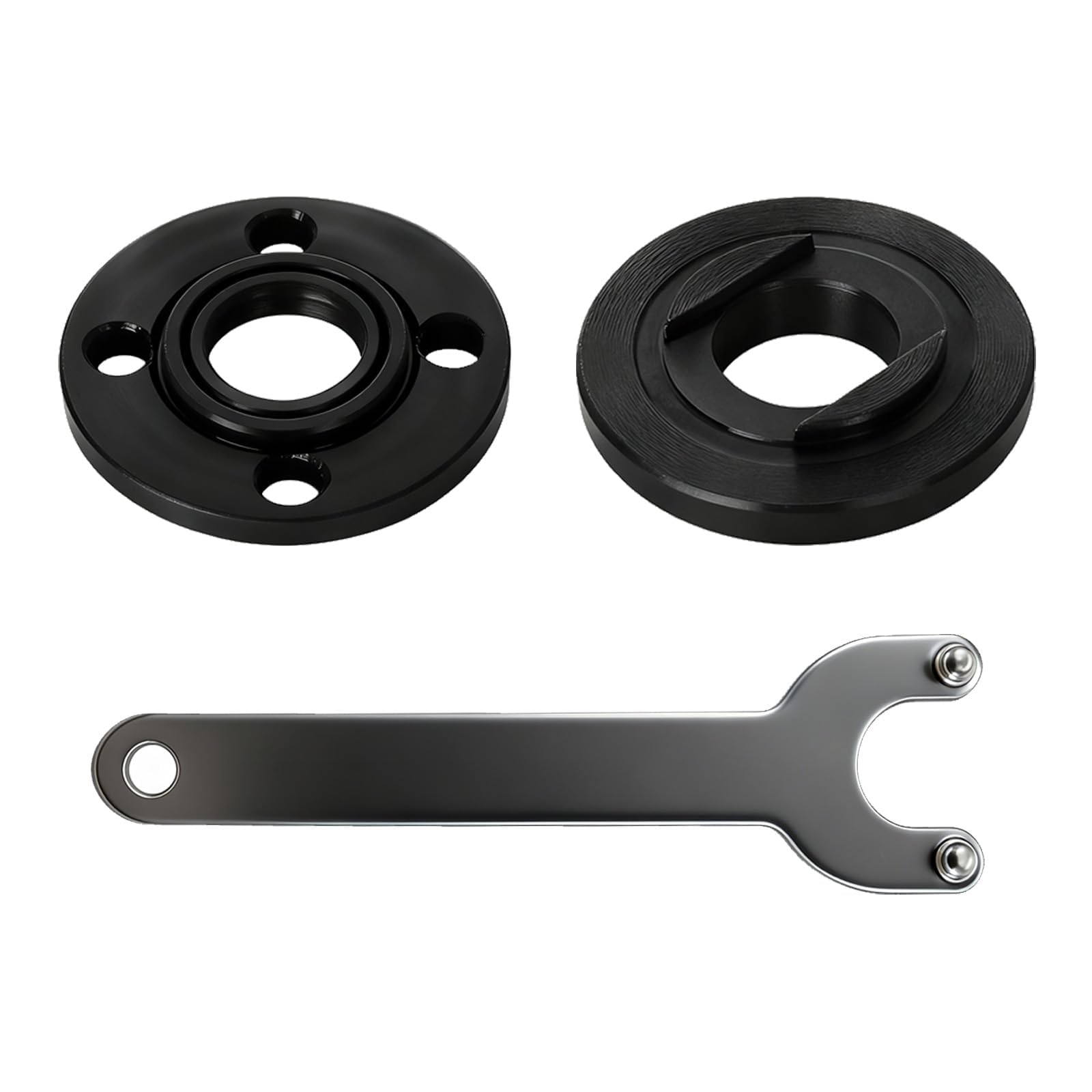 Soomuct Black 1Pcs Angle Grinder Nut Kit, Angle Grinders Wrench, Compatible With Ryobi Grinders, Makita Grinder, Bosch Disk Sander.