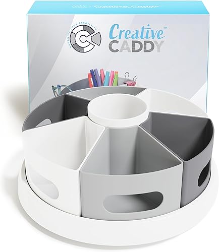 Organizador de suministros de arte giratorio para niños, organizador de marcadores para almacenamiento de escritorio de profesores, organizador de