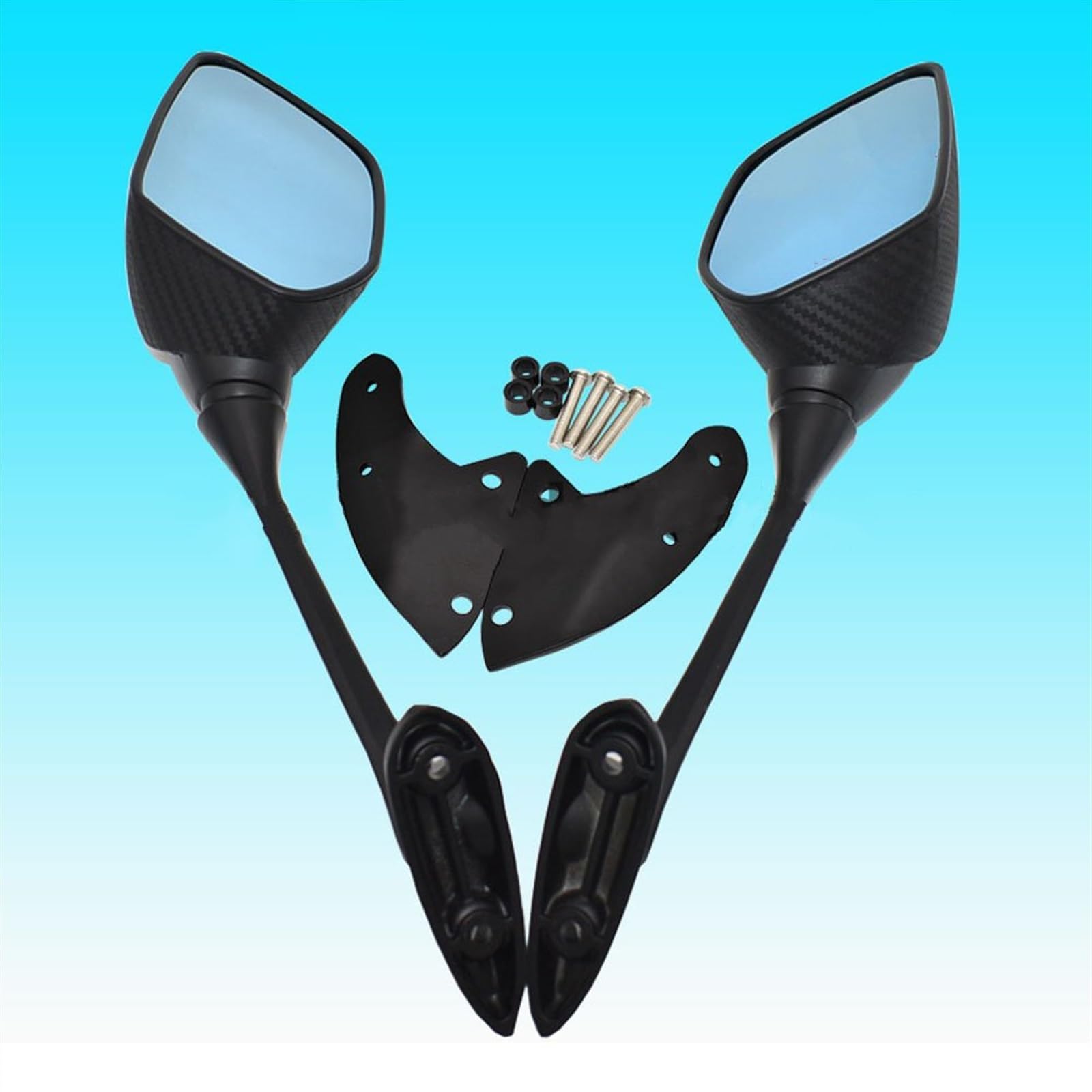 Staffa Di Estensione Specchietti In Alluminio CNC Per CV3, DTX360 E AK550 – Amplia Il Campo Visivo, Per Moto Con Parabrezza