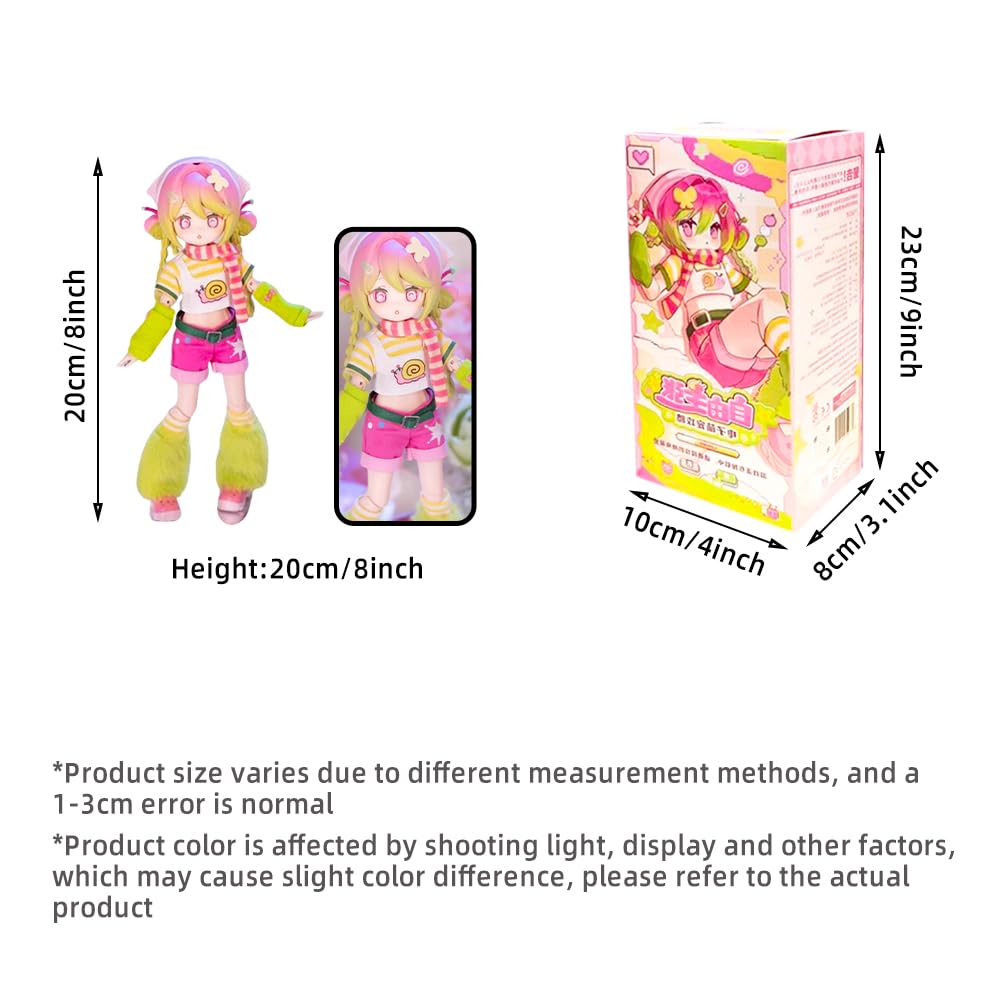 niannyyhouse BJD Geheimbox Figuren, elektronische Haustierserie, 1/12 Skala, Ball gemeinsame Puppe, Sammlerstück Actionfigur (6 Stk)
