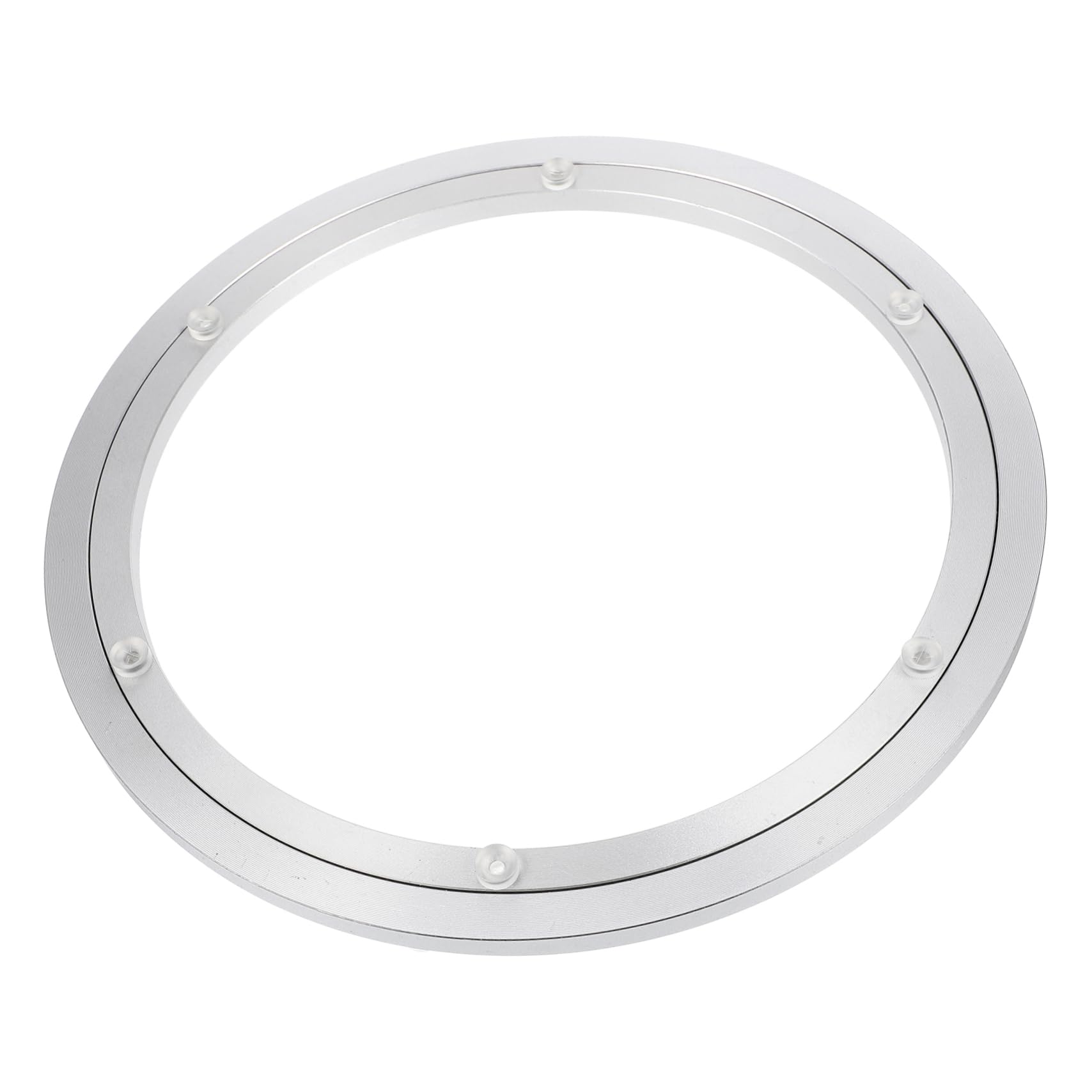 Plato Giratorio Grande De Aluminio Para Mesa De Comedor 12 Pulgadas (300 Mm x 10 Mm De Grosor) Base Giratoria Resistente Cojinete Silencioso Para Uso Doméstico y Profesional