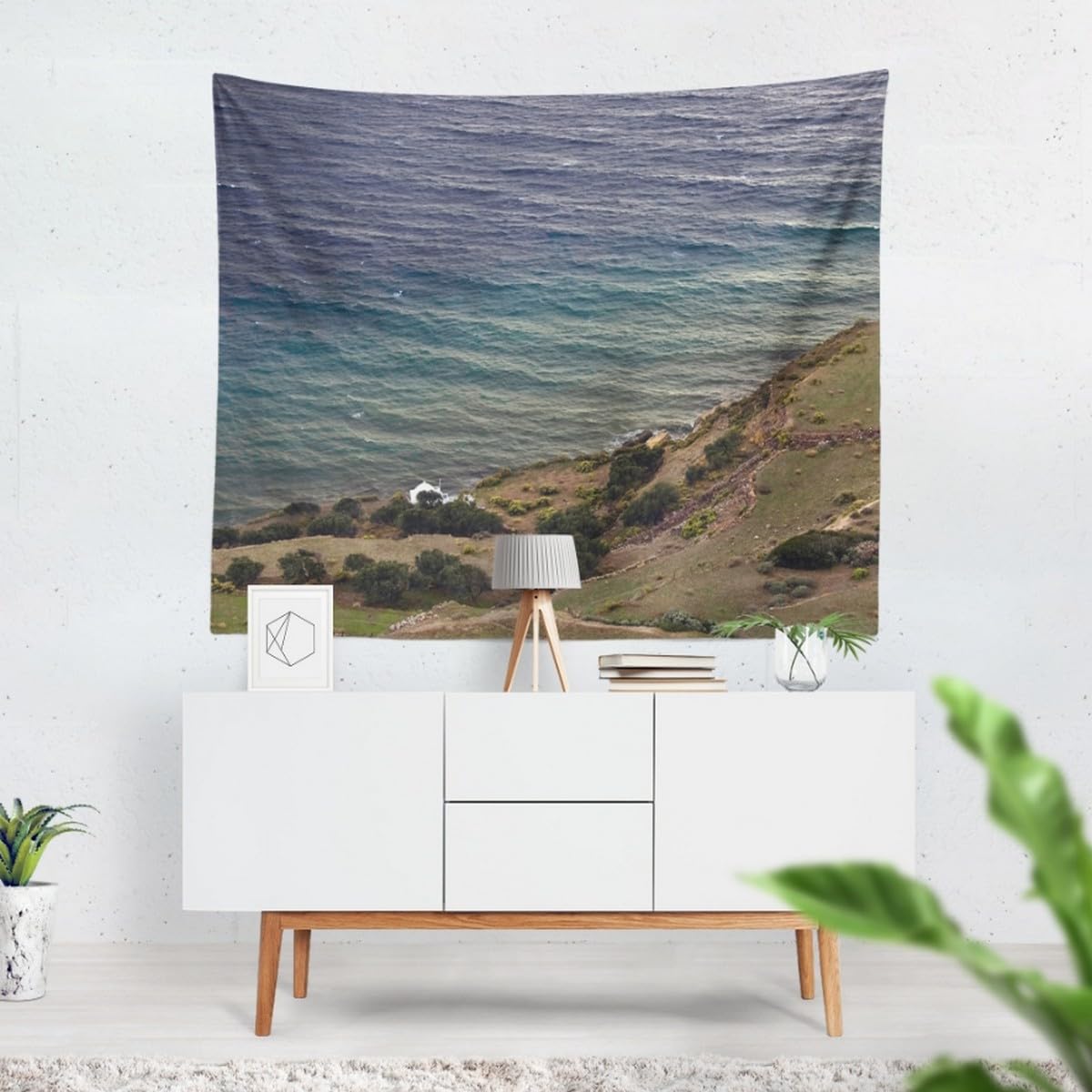 CEVAN Tapiz 3D Pared Bar Papel Tapiz Paredes Dormitorio Ofertas El Mar Papel Tapiz Tejido Tapiz Suelo Moqueta Verde Decoración De Pared Tela Estampada 350x250 cm