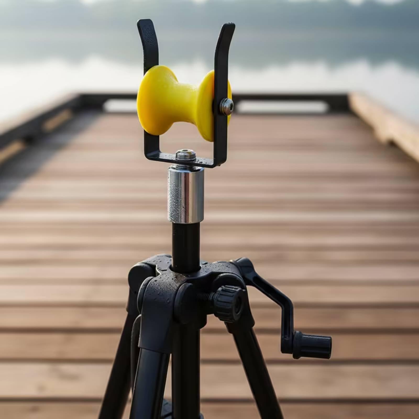 Support de Canne à Pêche Trépied Porte-Canne Support Réglable Support Pliable Léger à Transporter Fixation Stable Réglage Hauteur Précis Adapté aux