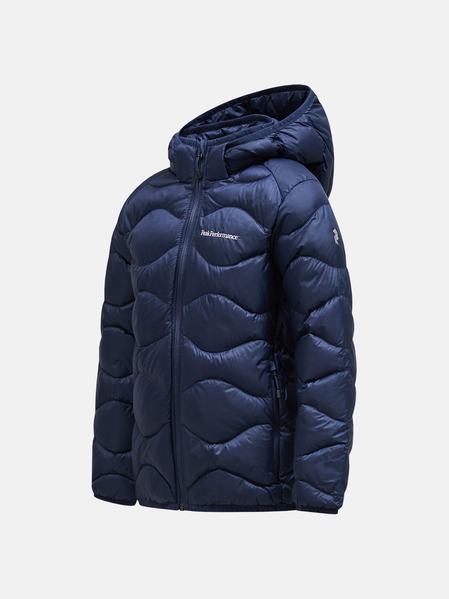 Peak Performance Kinder Helium Down Hoodie Jacke, blue shadow, 150