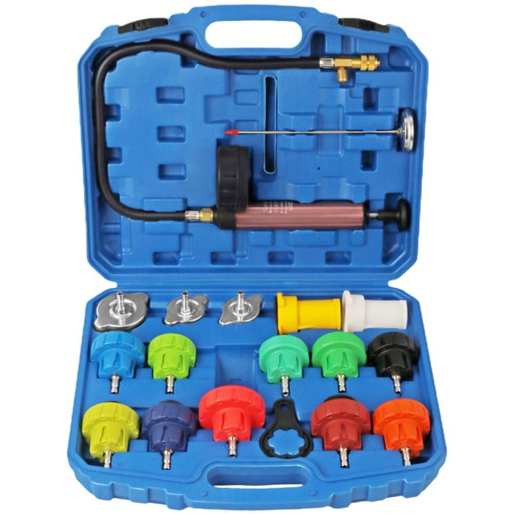WZDDXUNSF Water Leak Test Kit for Cooling Systems, Radiator Pressure Tester and Vacuum Kit