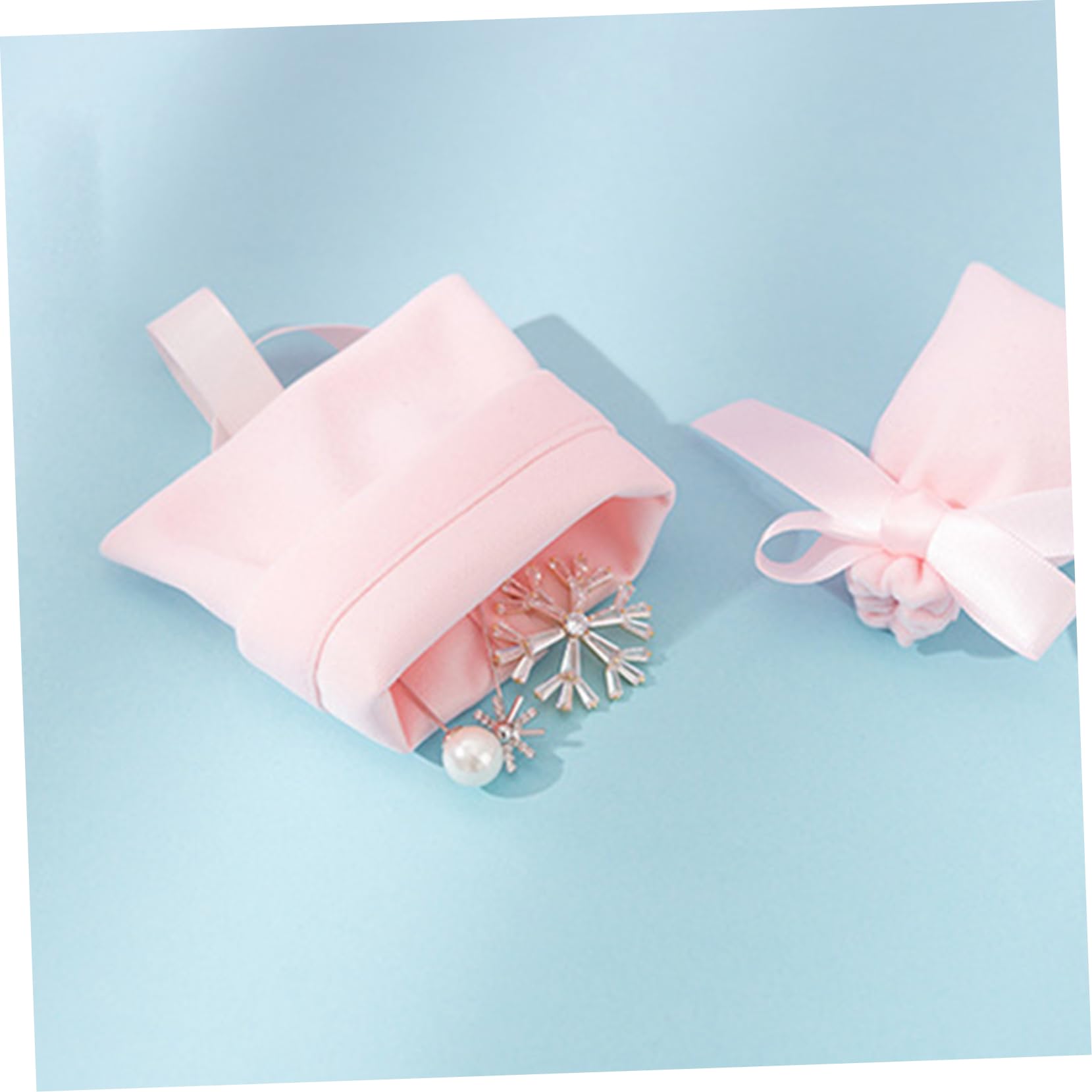 Beavorty 3 Set Borsa in Flanella Con Coulisse Mini Netto Sacchettini Bomboniere Comode Borse Con Coulisse Sacchetti Di Caramelle Portatili Borse Con Nastri Tessuti Felpati 10 Pezzi * 3