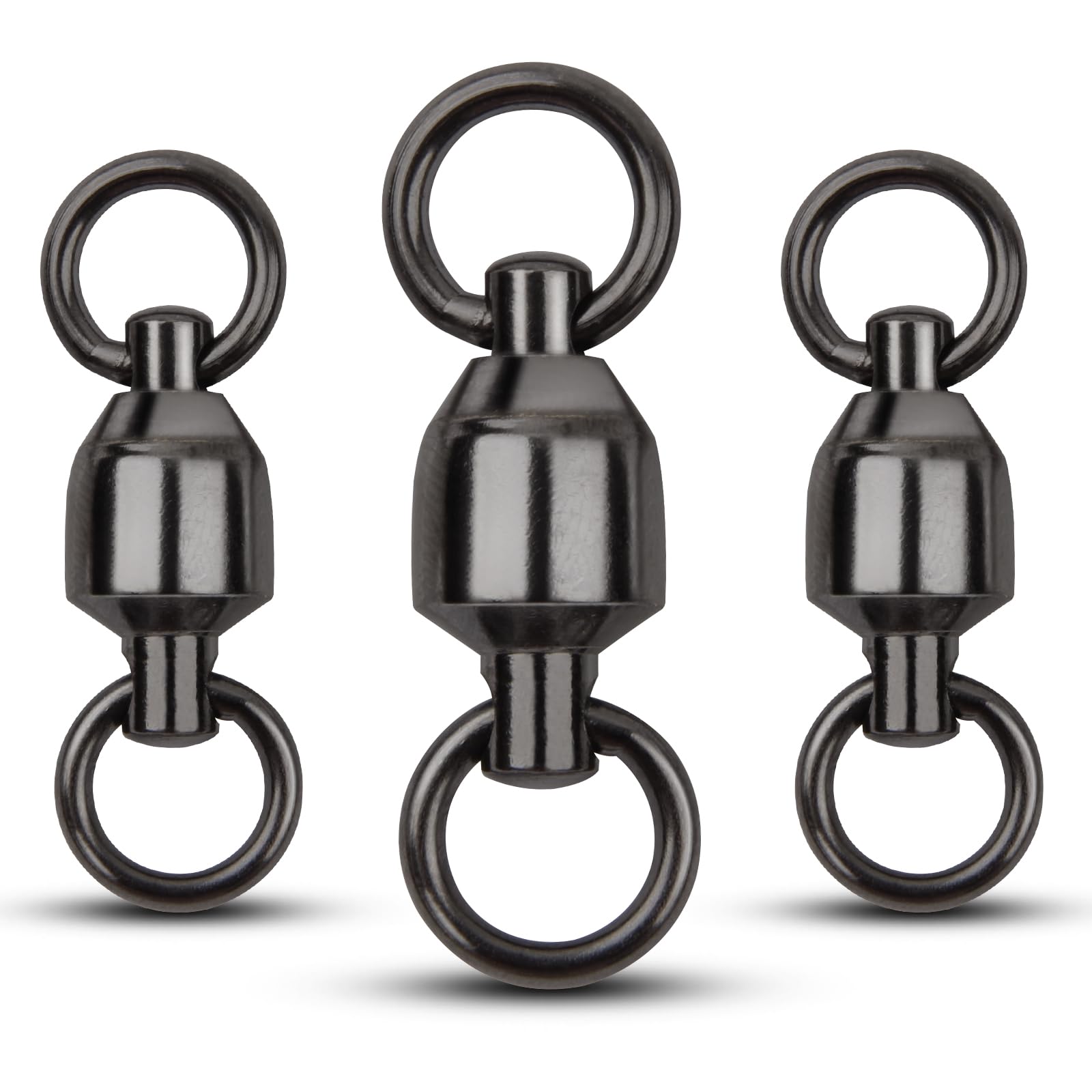 Ball Bearing Swivel With Solid Ring High Strength Swivels Fishing Accessories Connectors (4#-10pcs)